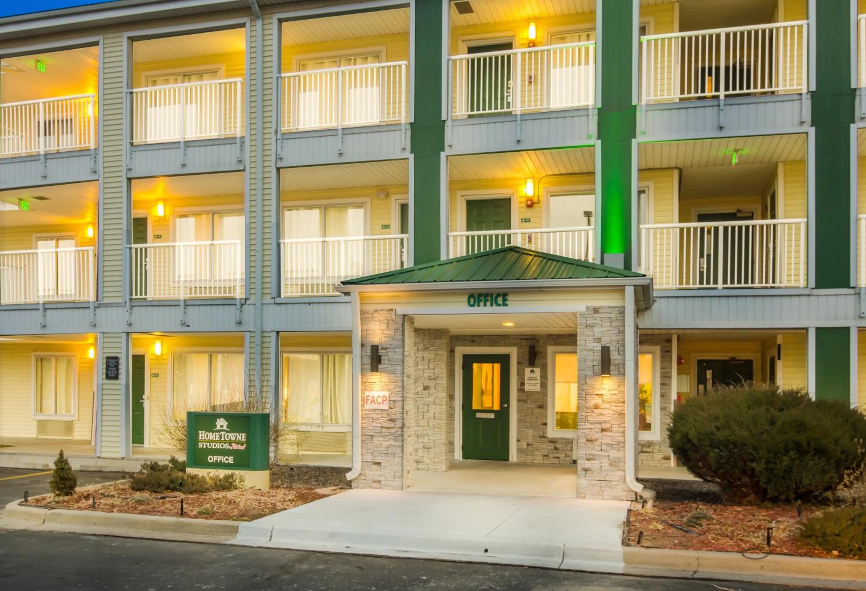 Property building in HomeTowne Studios by Red Roof Denver - Glendale/ Cherry Creek