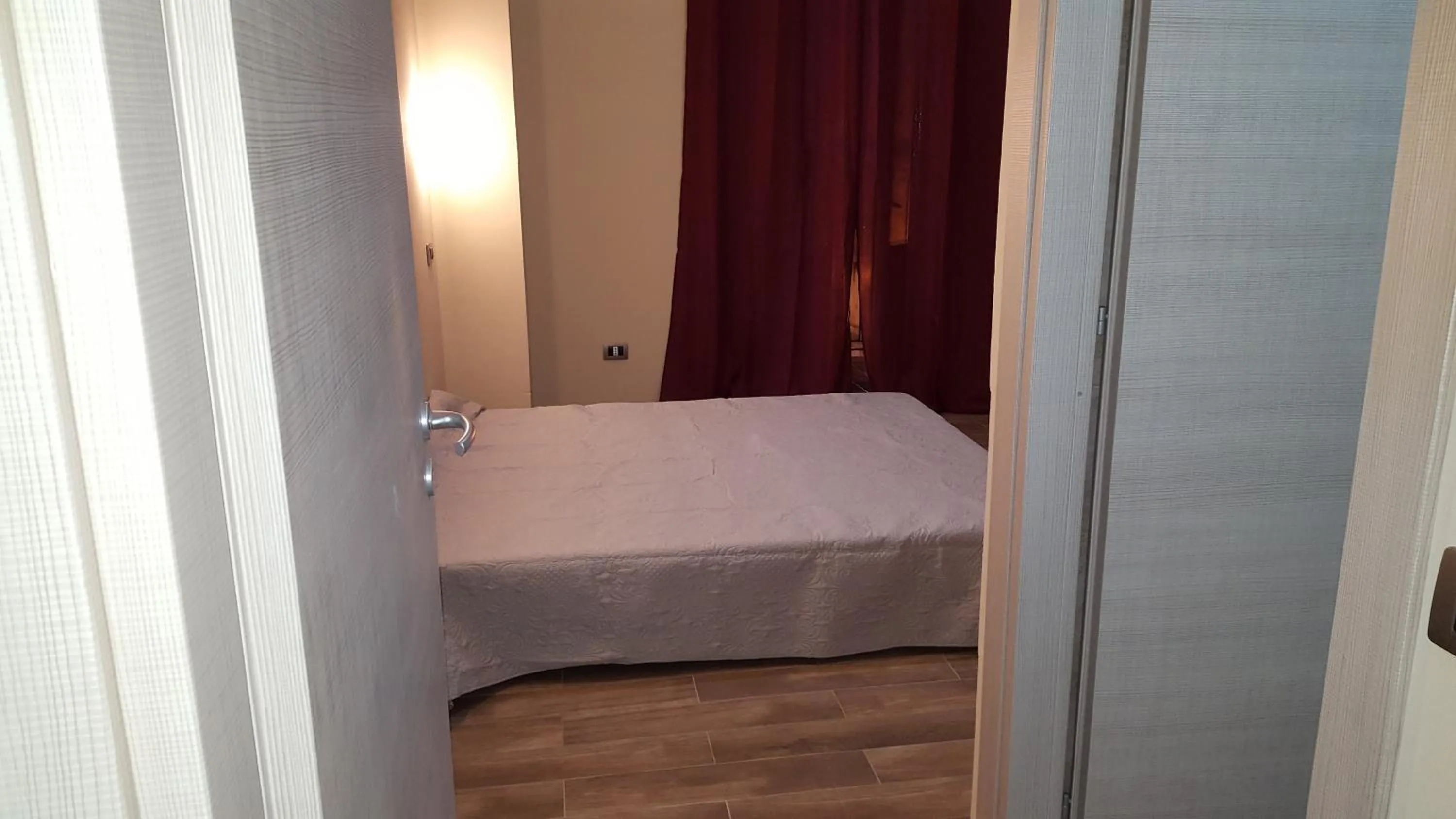 Bed in seaside room