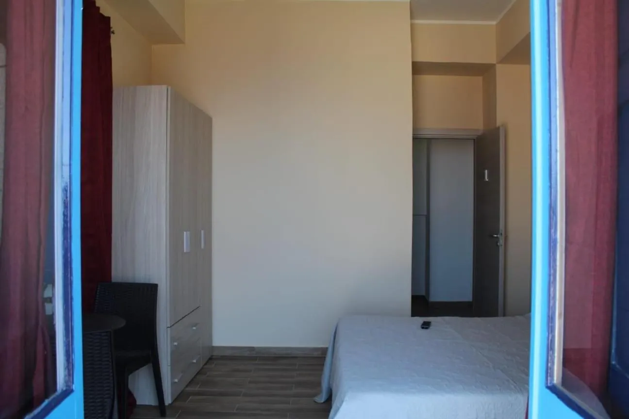Bed in seaside room