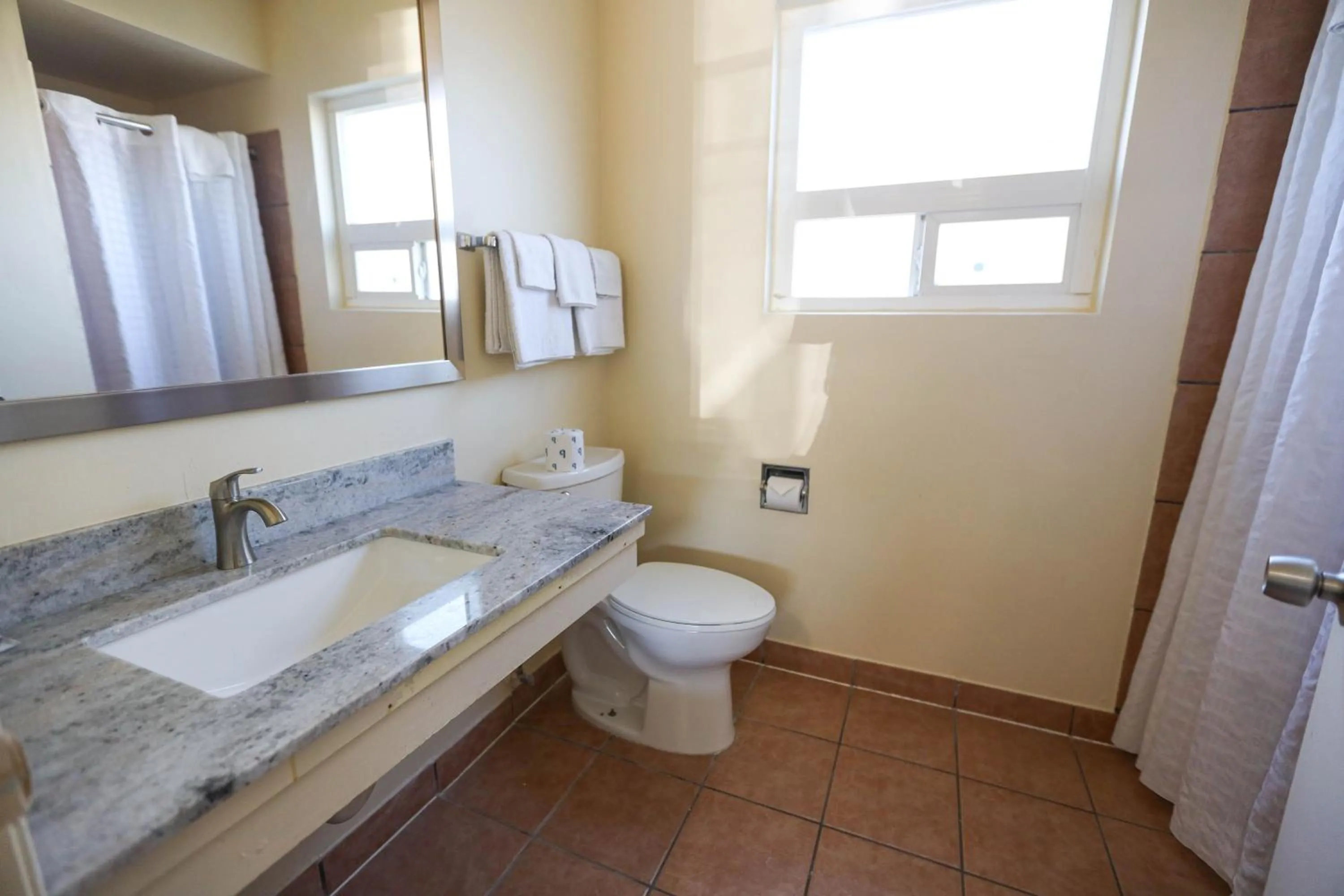 Toilet in Sky Riders Motel