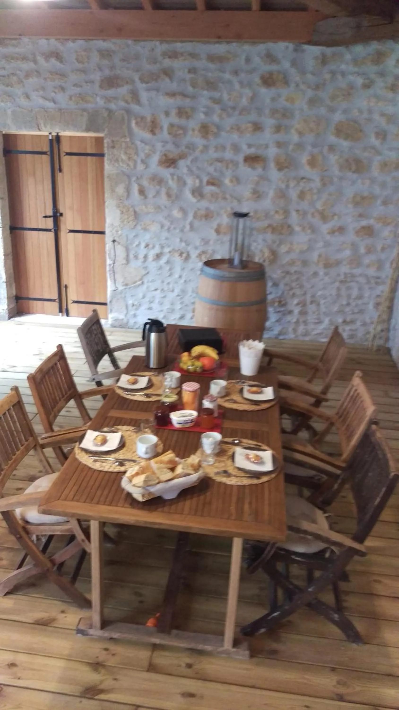 Breakfast in Au cœur des vignobles