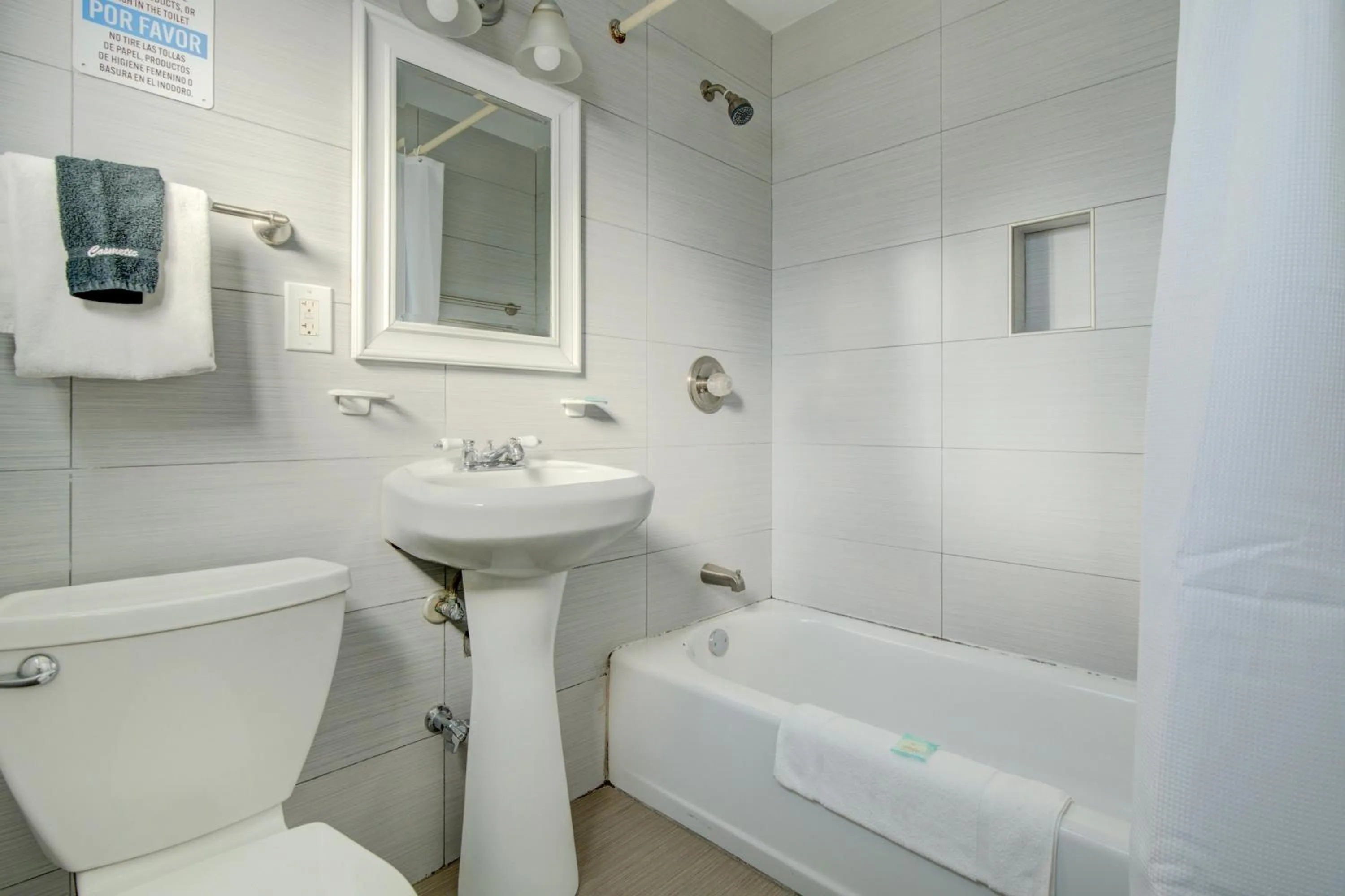 Bathroom in Leeward Motel By Capital O North Miami Beachside