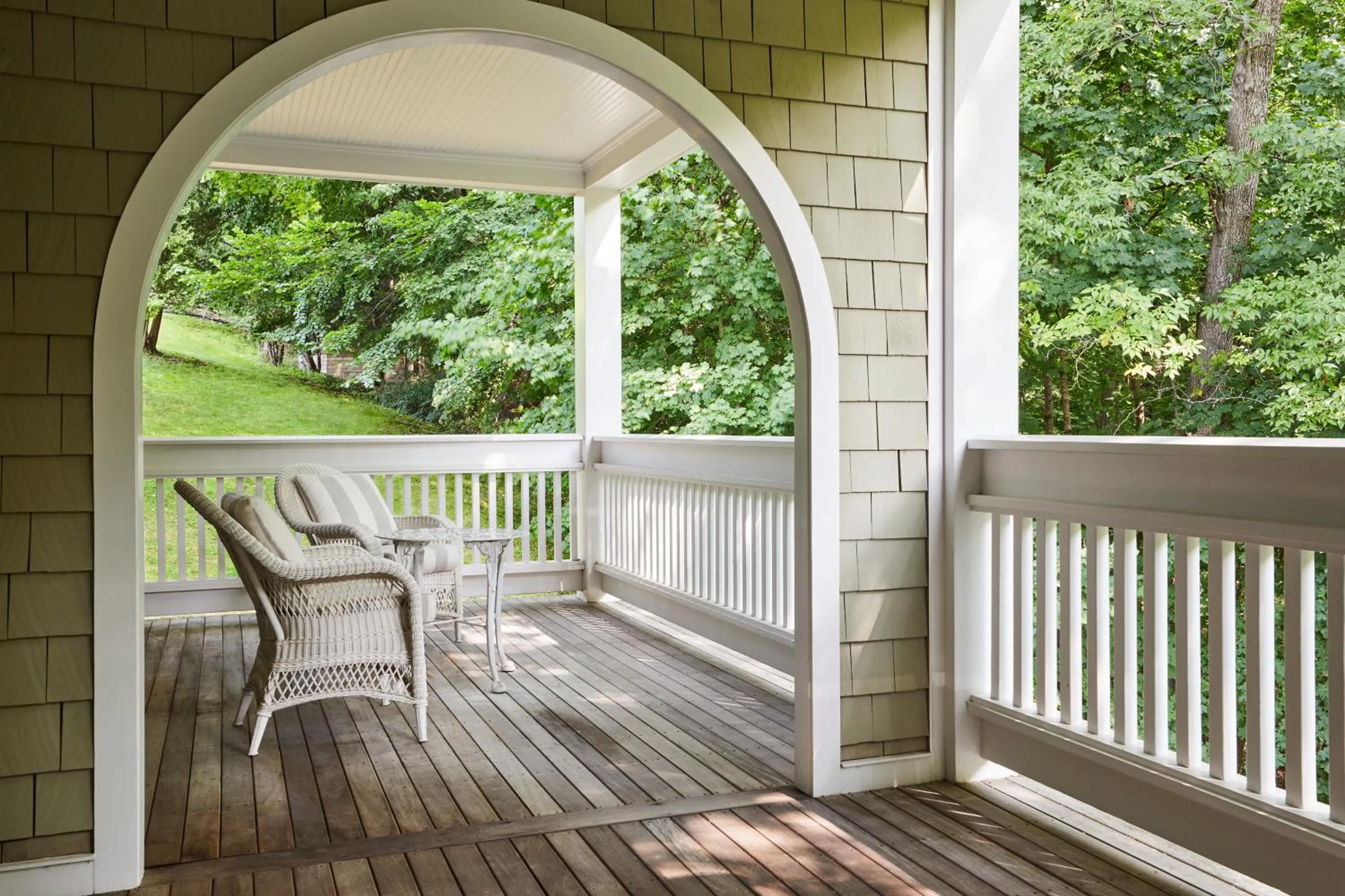 Patio in The Mayflower Inn & Spa, Auberge Collection