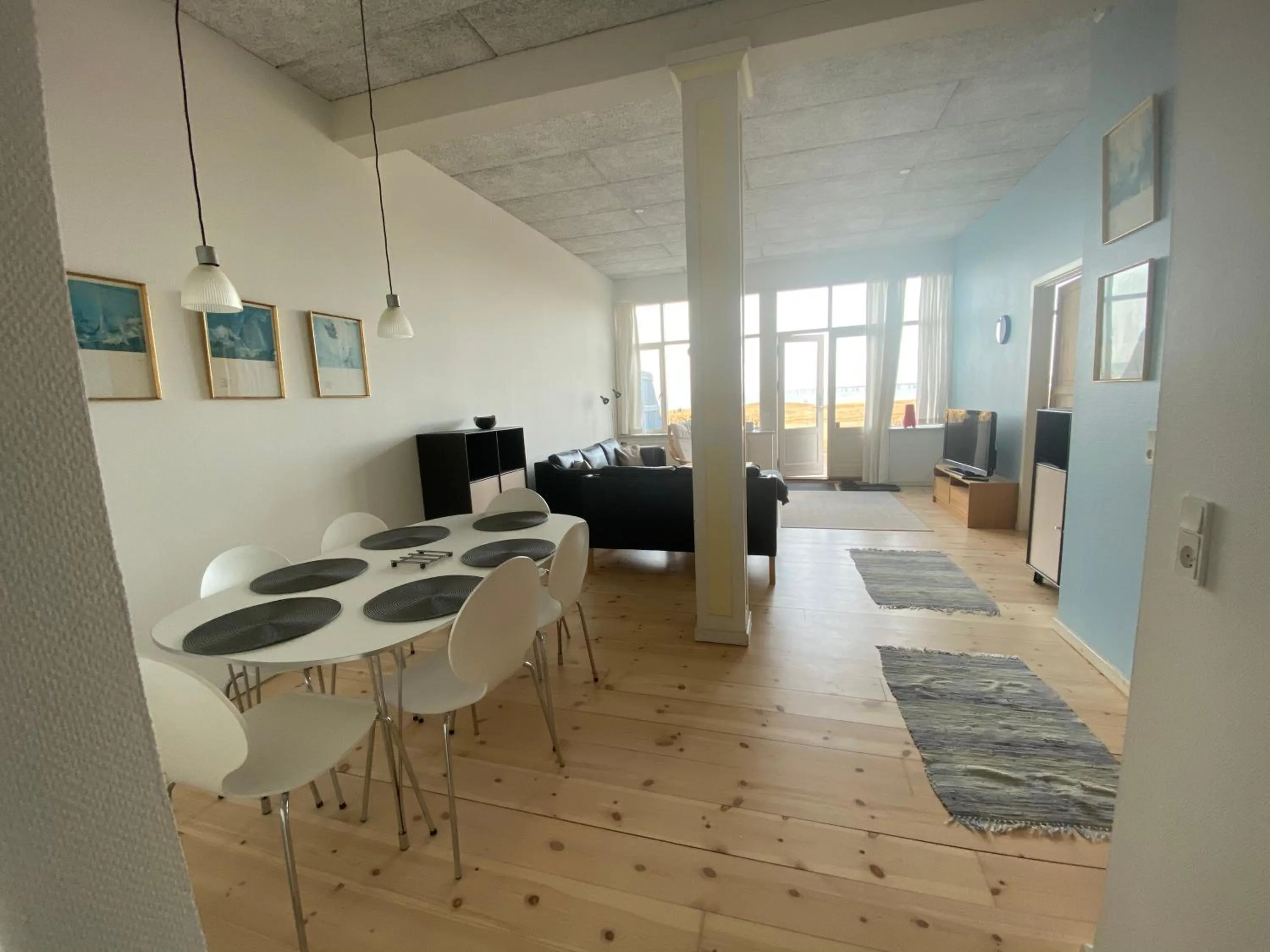 Living room in Skærven Beachfront Apartments and Cottage