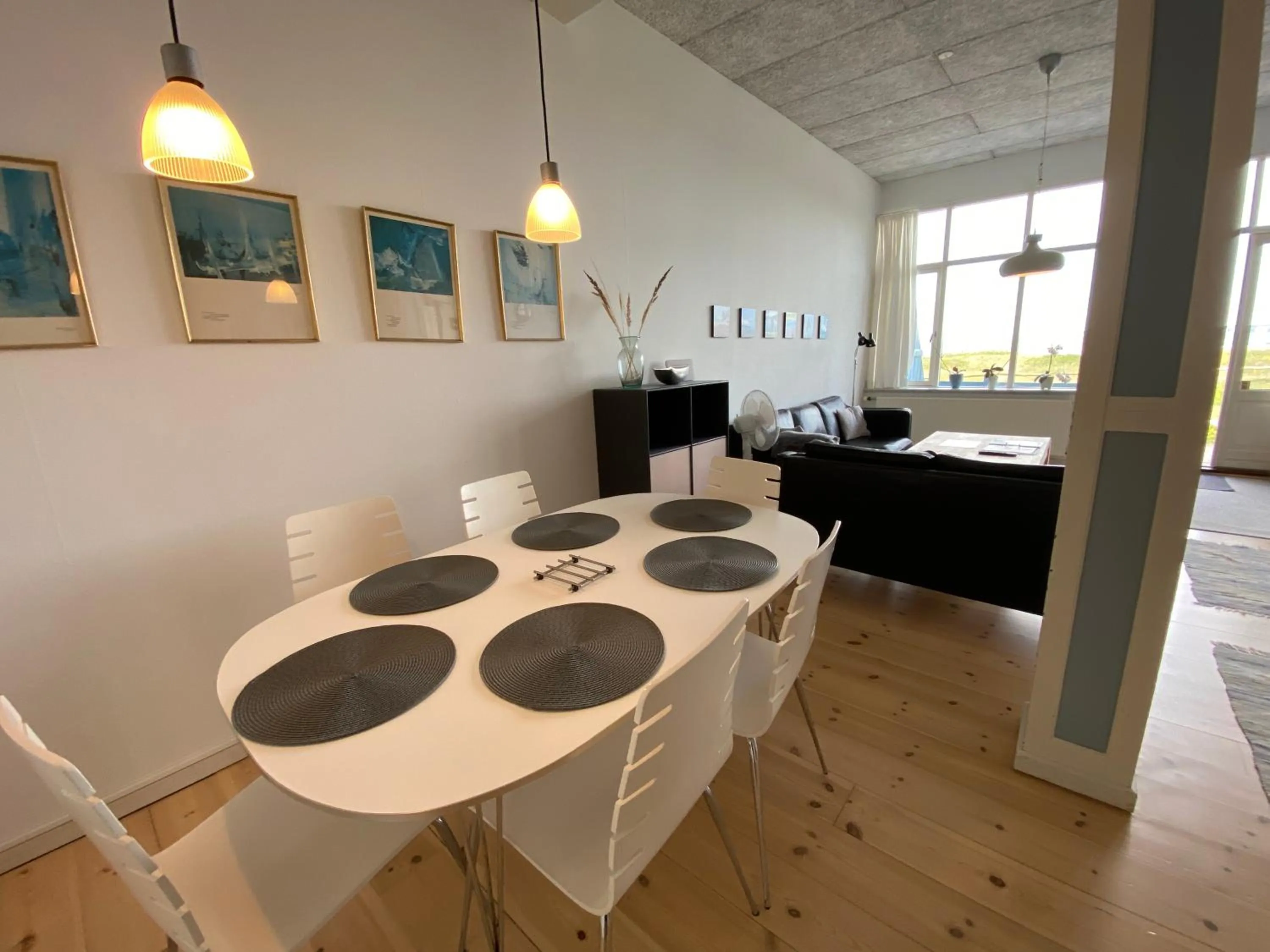 Living room in Skærven Beachfront Apartments and Cottage