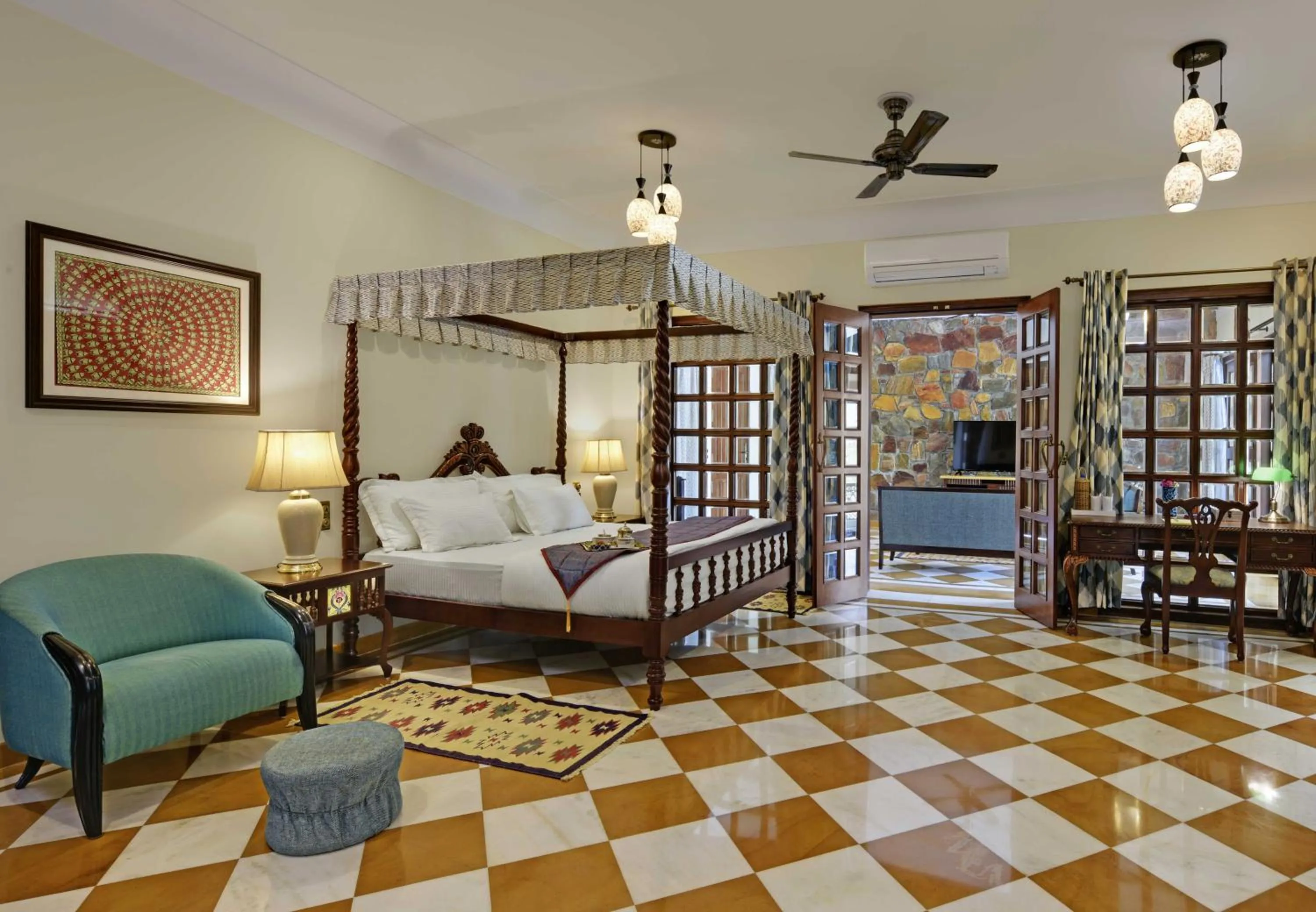 Bedroom, Bed in Vatsalya Vihar - A Luxury Pool Villas Resort