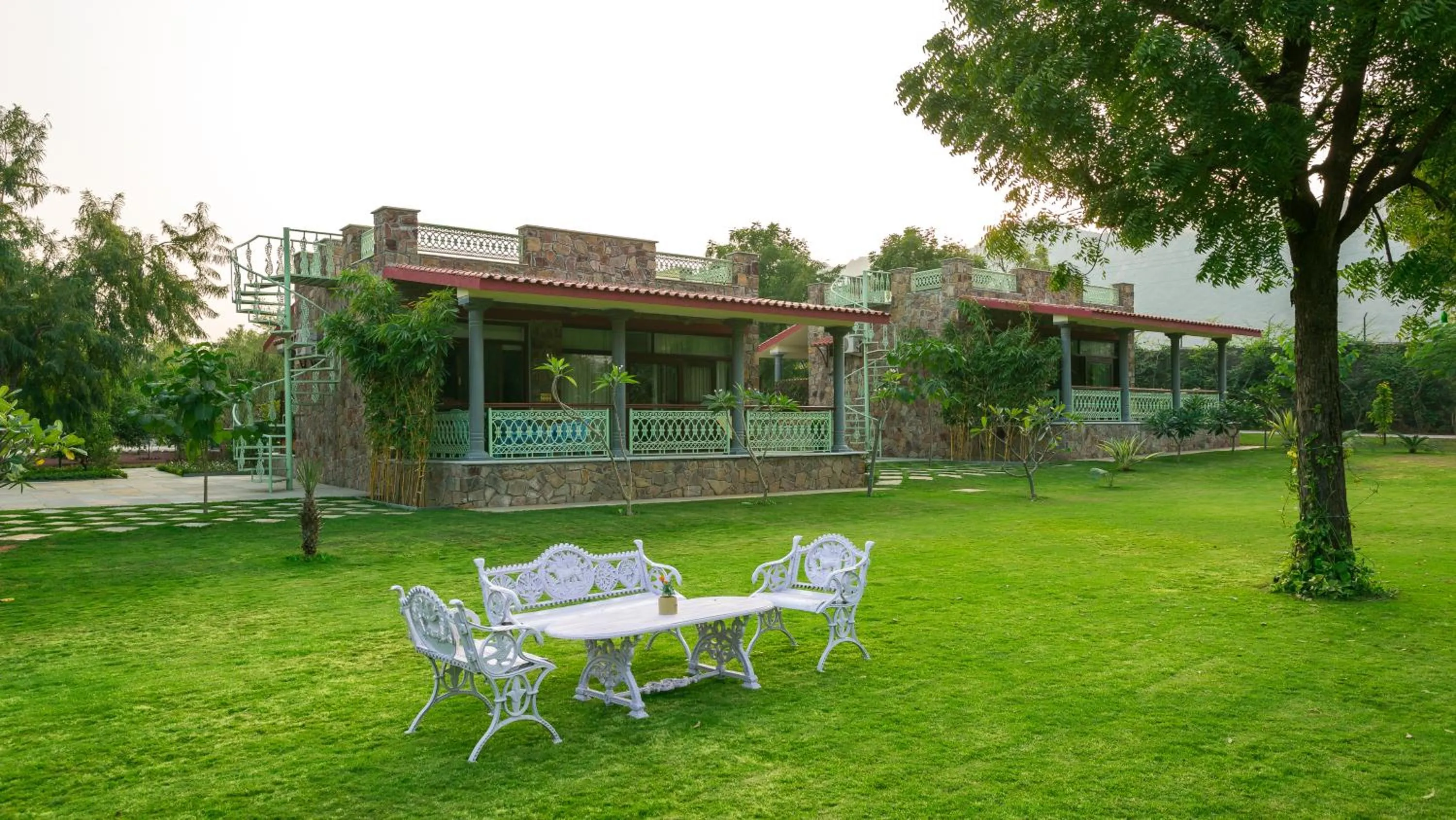 Seating area in Vatsalya Vihar - A Luxury Pool Villas Resort