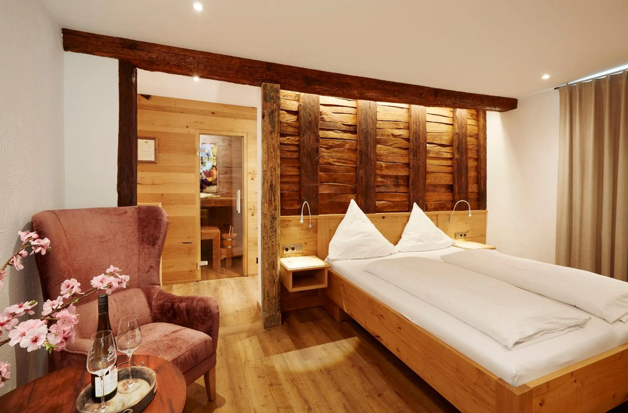 Sauna, Bed in Gasthof Zum Lam