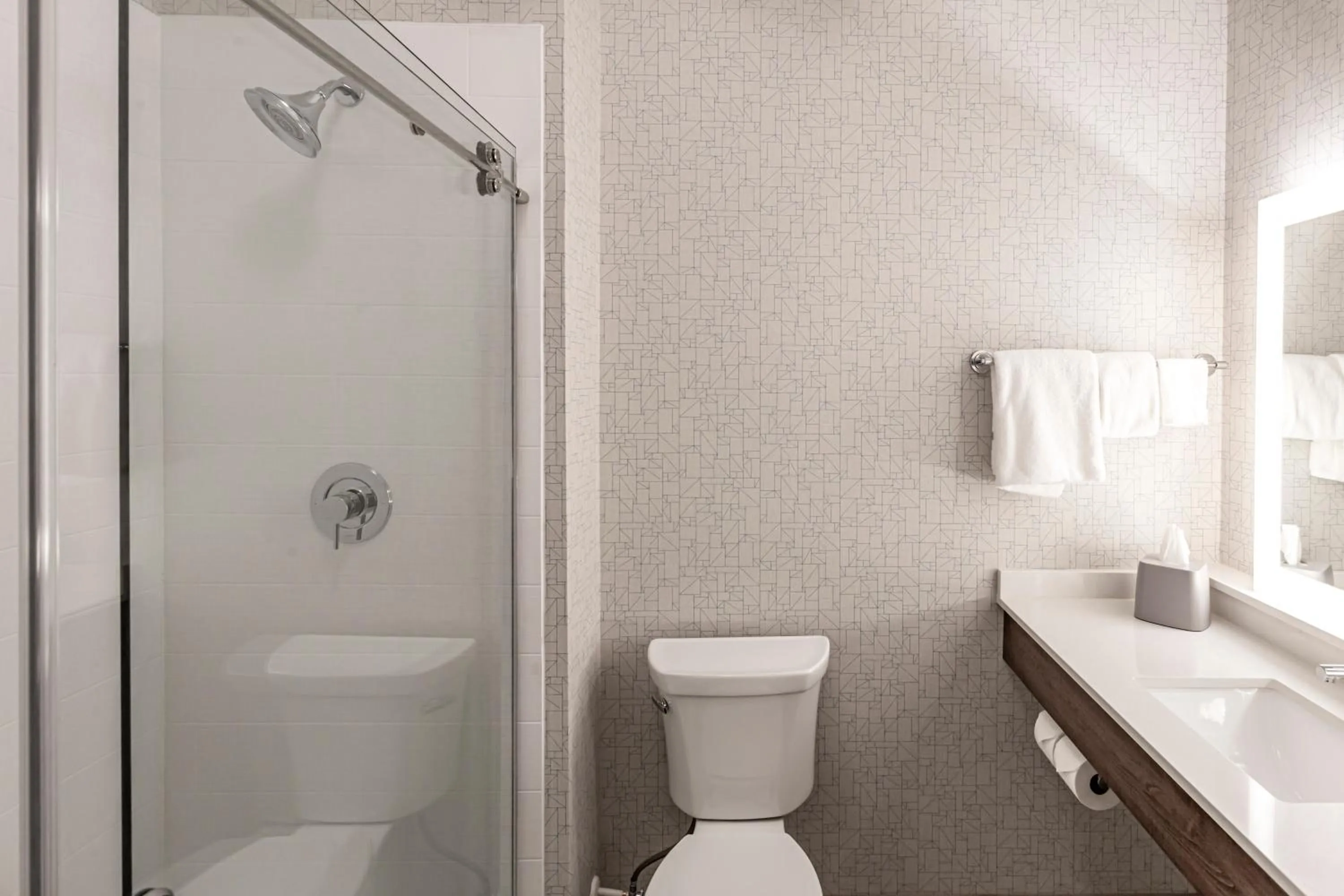 Shower in Holiday Inn Express & Suites - Columbus - Worthington by IHG