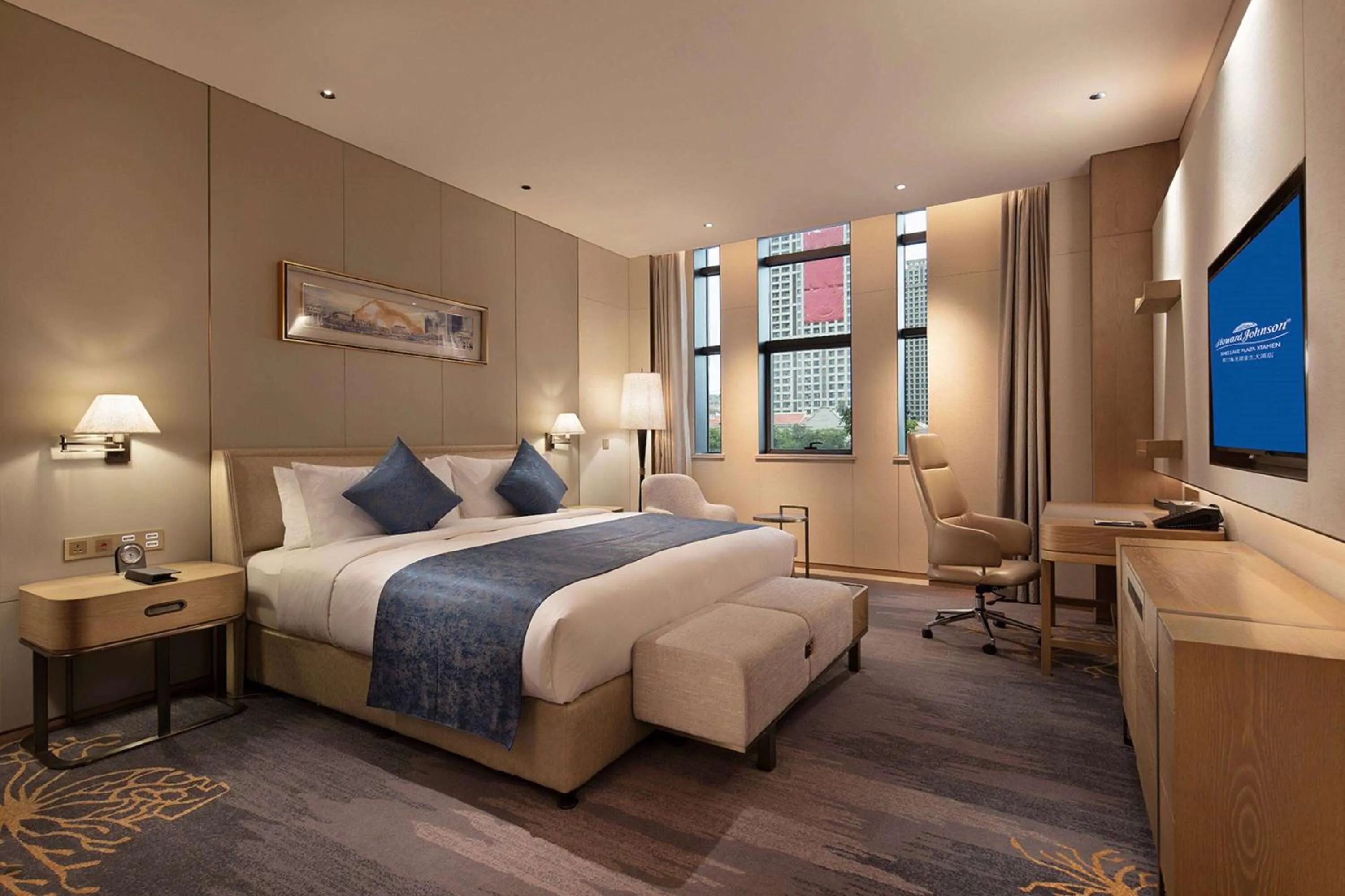 Photo of the whole room, Bed in Howard Johnson by Wyndham Jimei Lake Plaza Xiamen