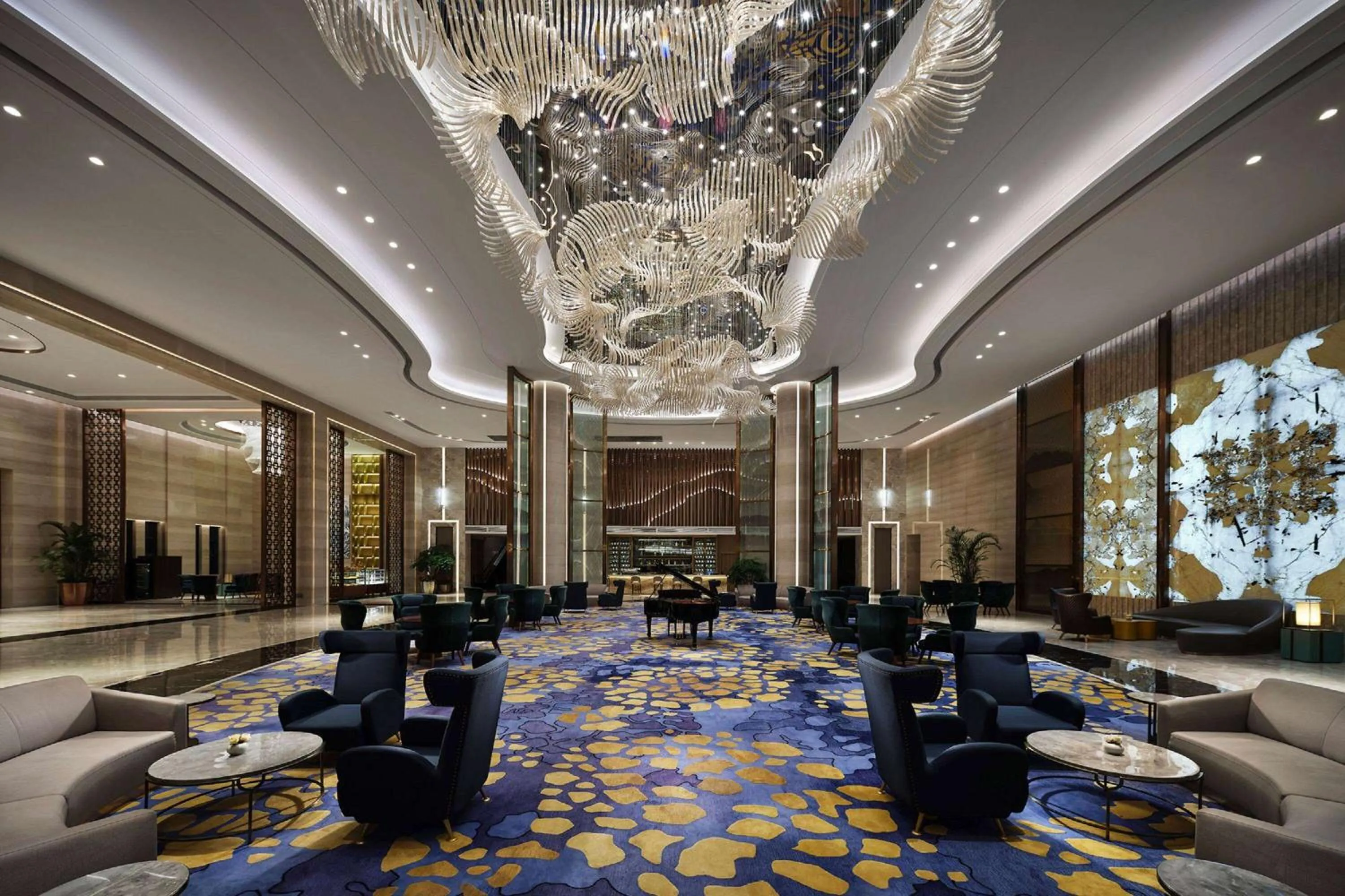 Lobby or reception in Howard Johnson by Wyndham Jimei Lake Plaza Xiamen