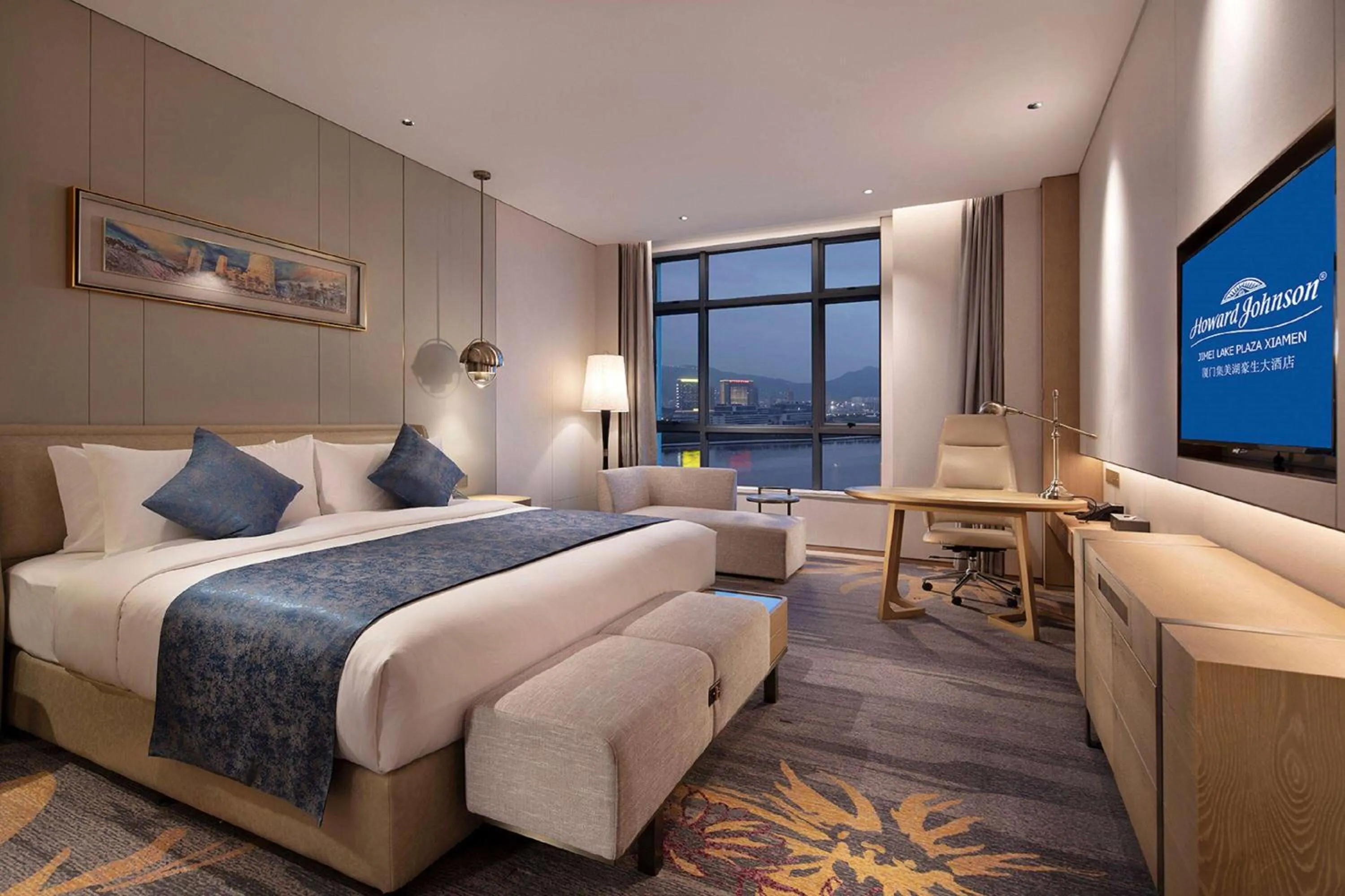 Photo of the whole room, Bed in Howard Johnson by Wyndham Jimei Lake Plaza Xiamen