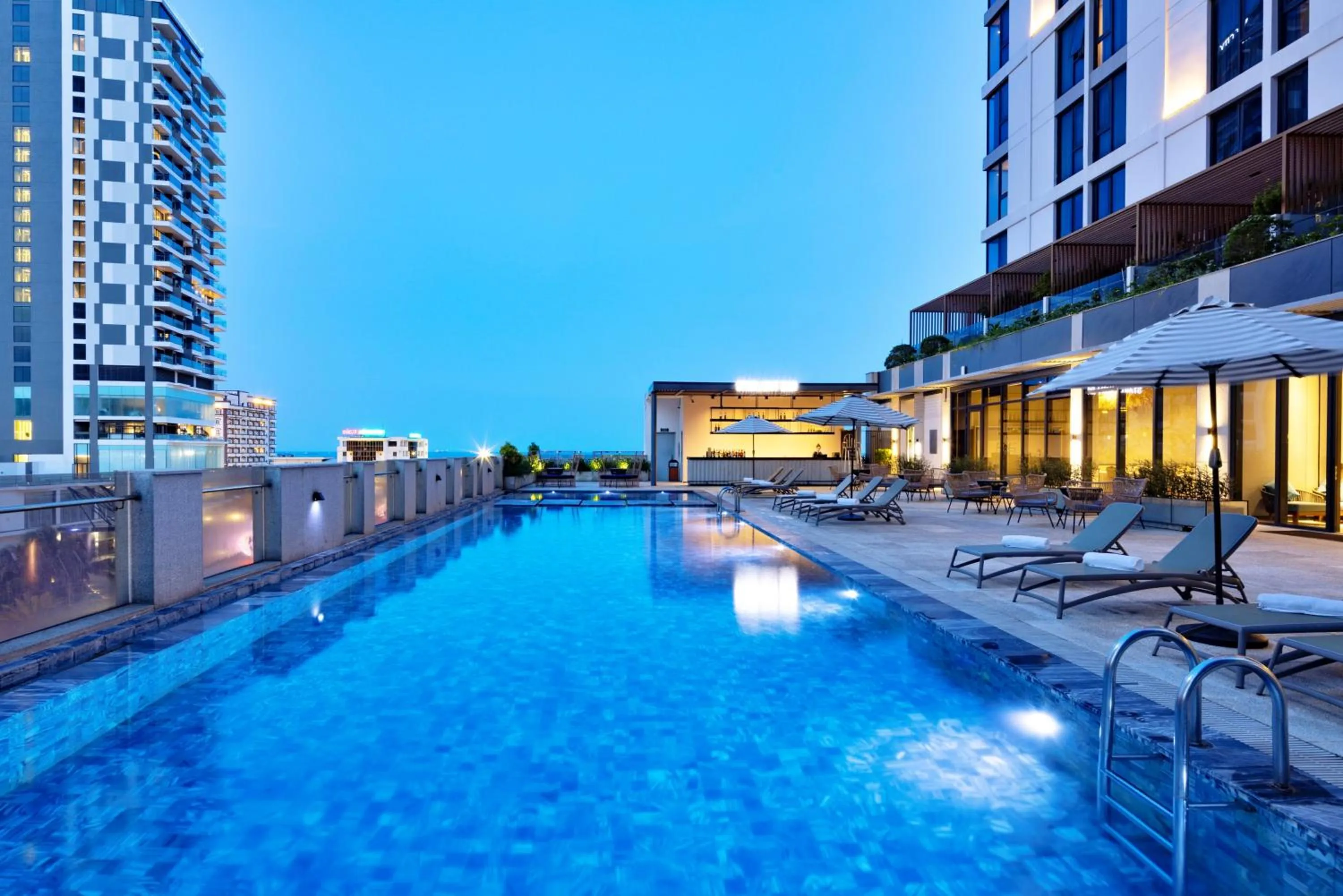 Swimming pool in Anya Beach Hotel Quy Nhon
