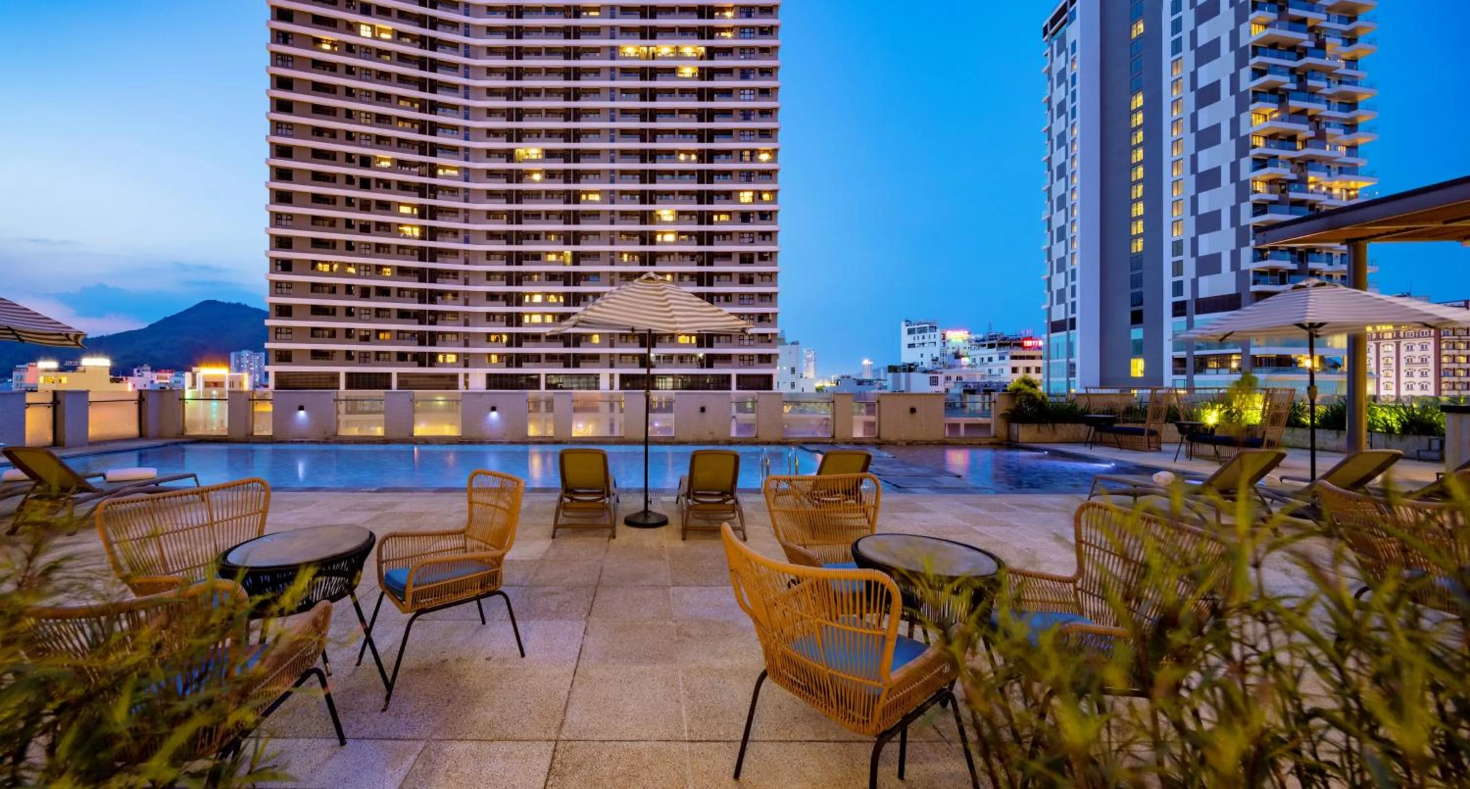 Swimming pool in Anya Beach Hotel Quy Nhon