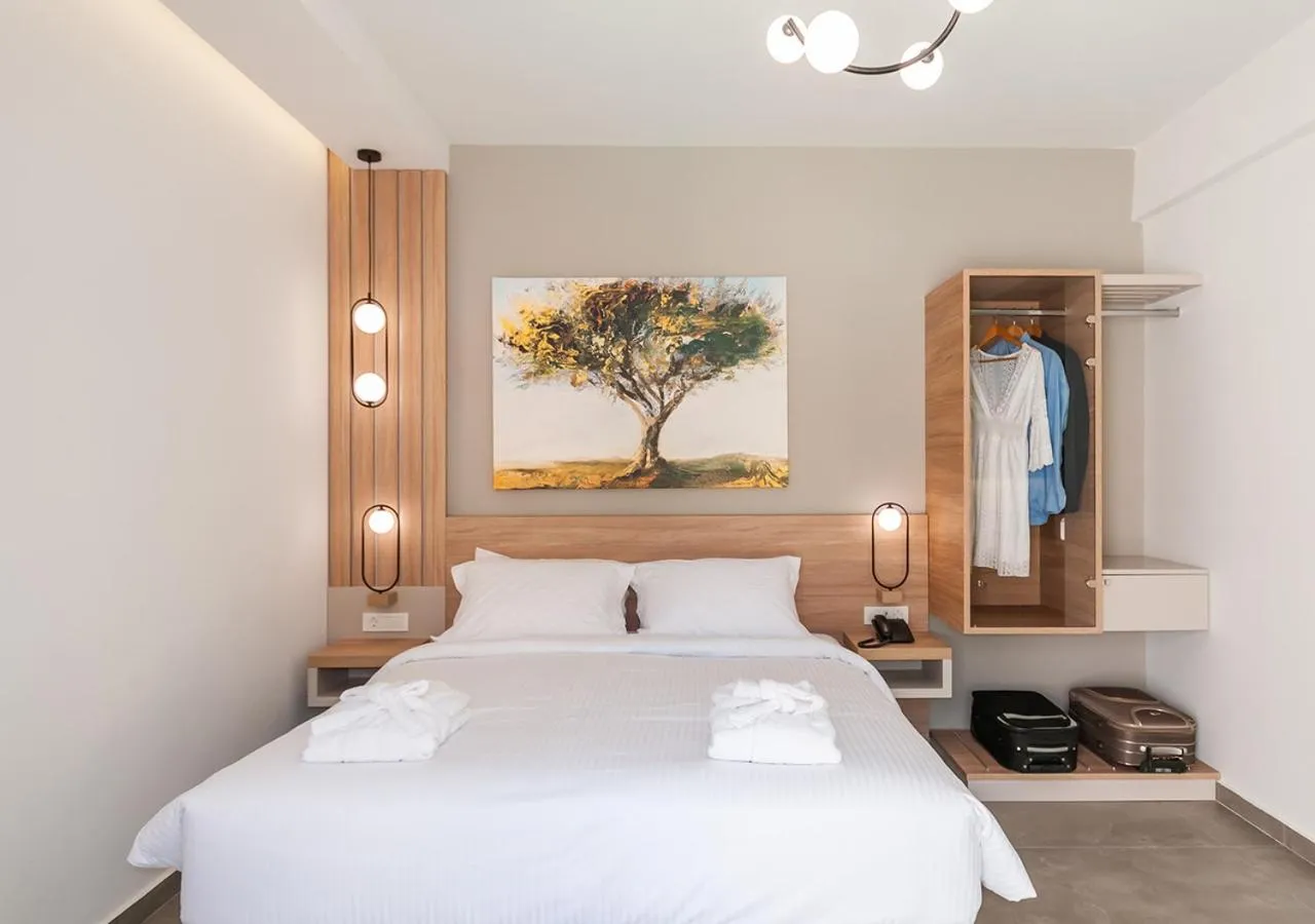 Bed in Epavli Boutique Hotel