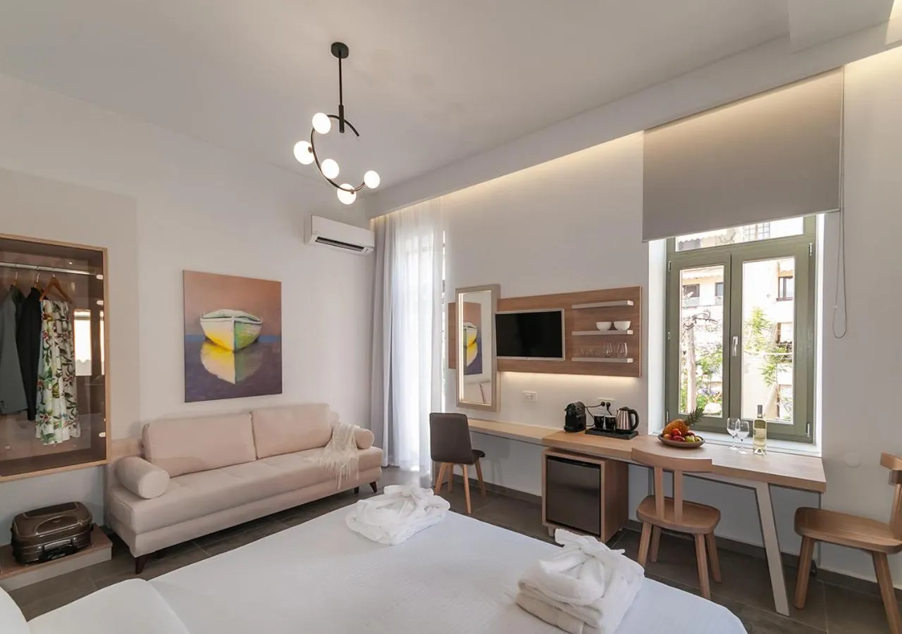 Bed in Epavli Boutique Hotel