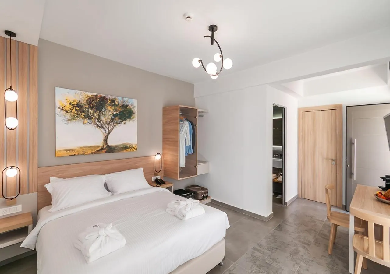 Bed in Epavli Boutique Hotel