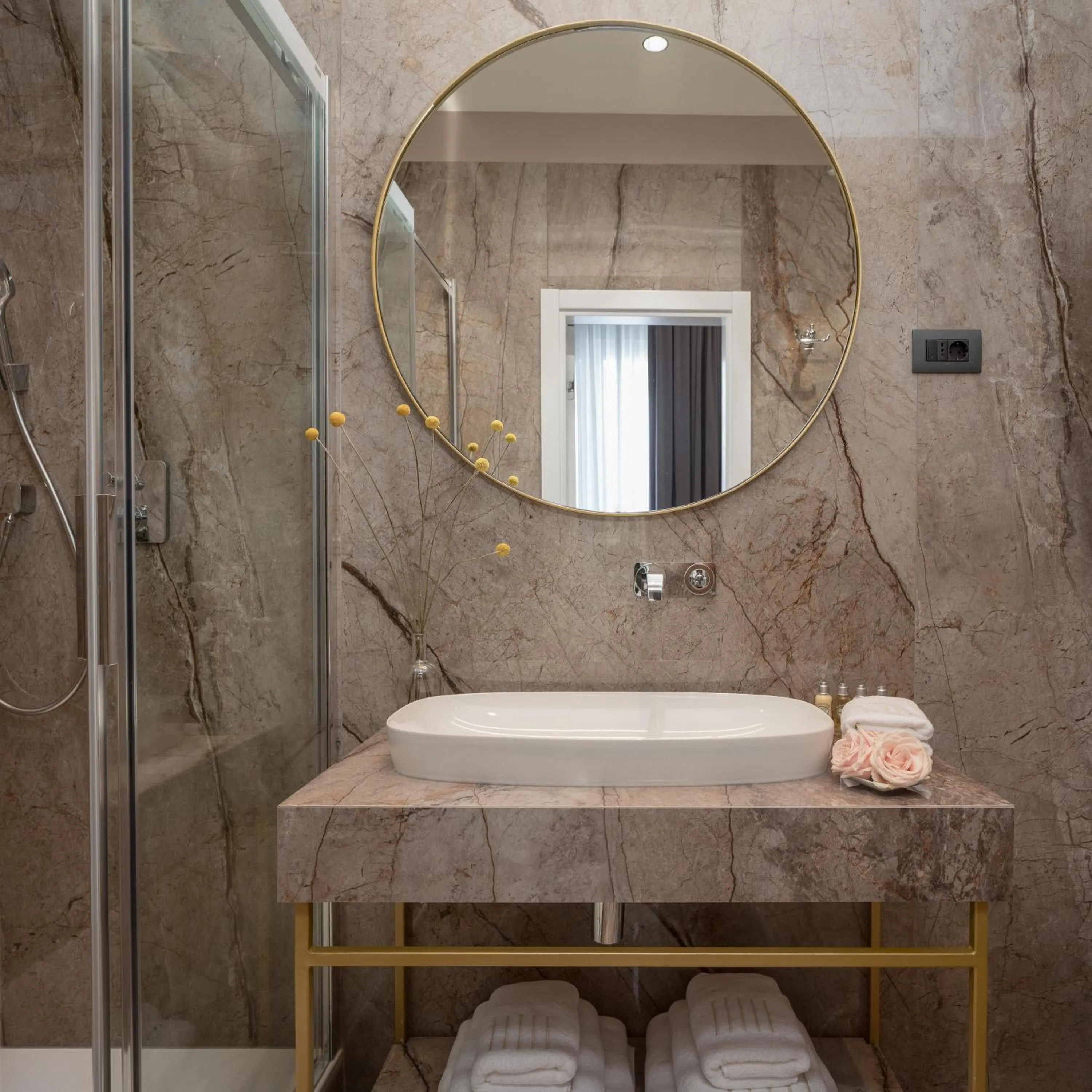 Shower in Five Elements Luxury Rooms