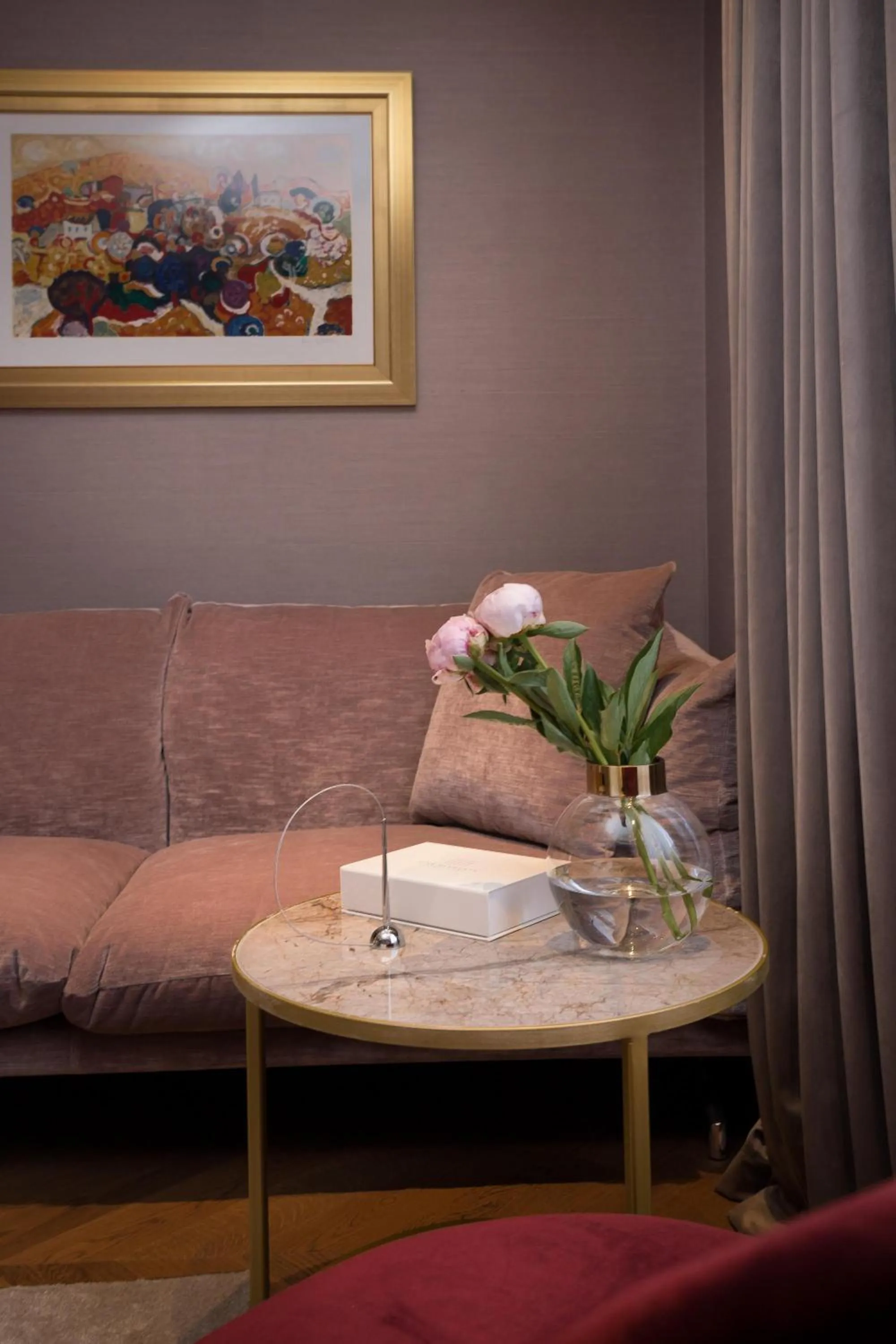 Seating area in Five Elements Luxury Rooms