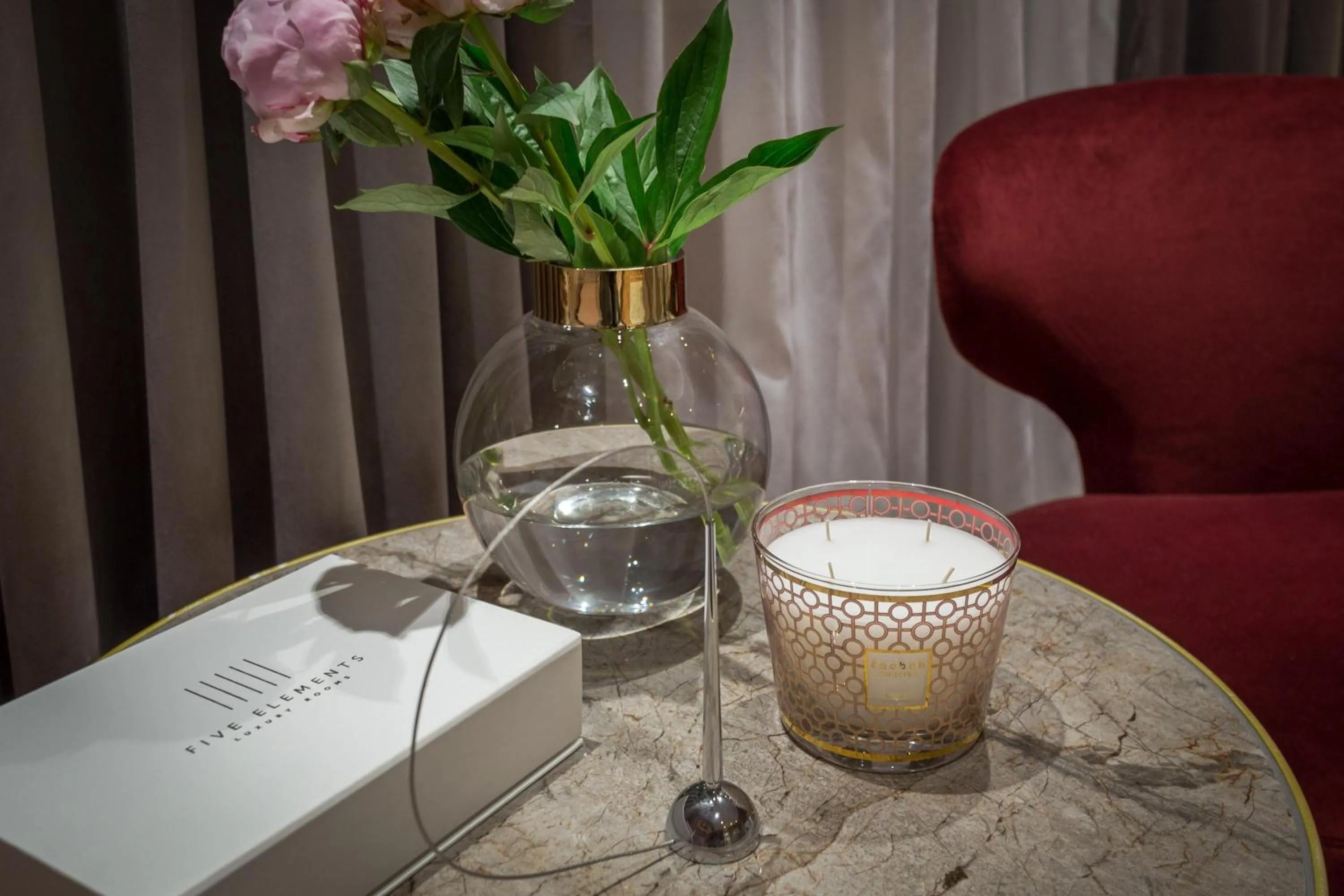 Decorative detail in Five Elements Luxury Rooms