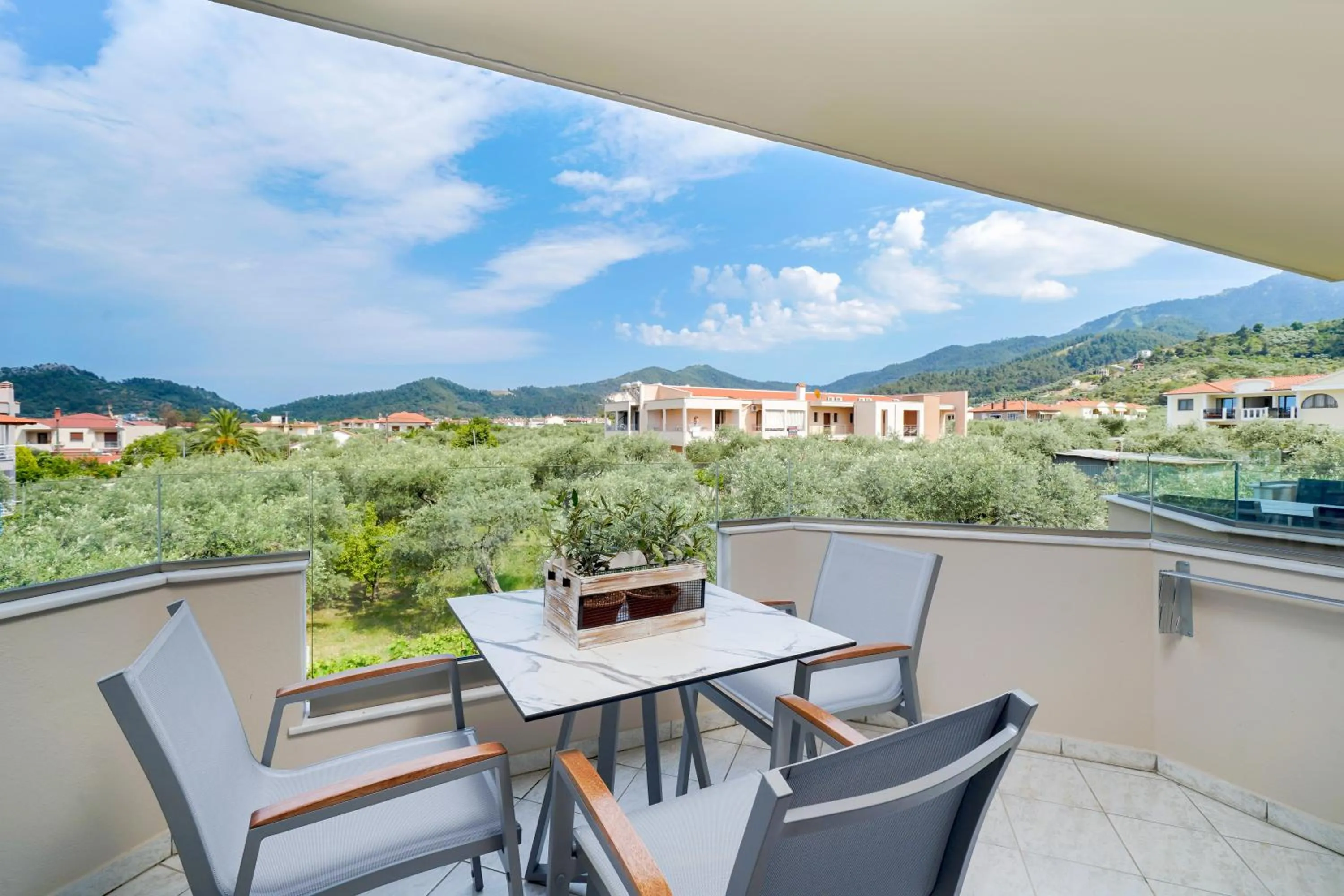 Balcony/Terrace in Iliomagic Luxury Suites Thassos