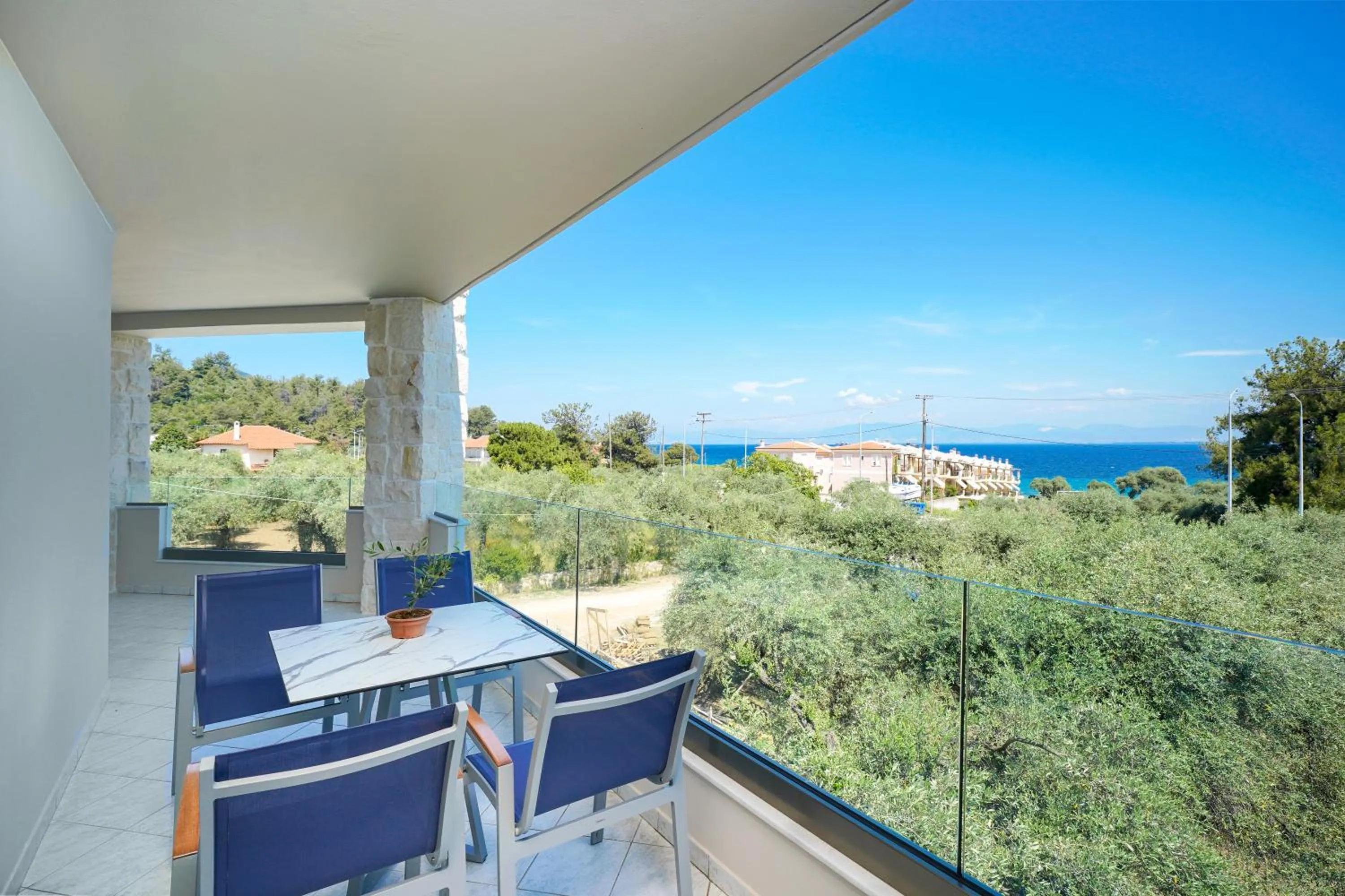 Balcony/Terrace in Iliomagic Luxury Suites Thassos