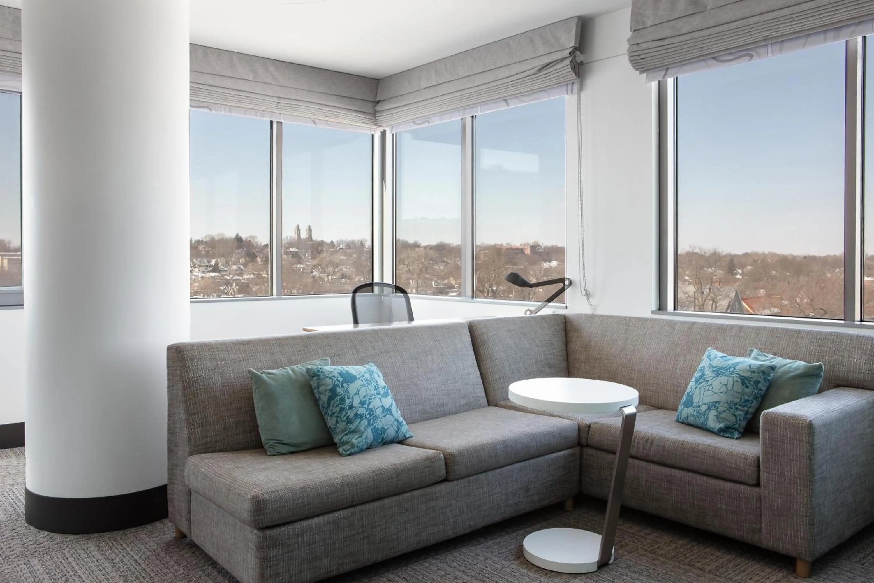 Living room in Element Omaha Midtown Crossing