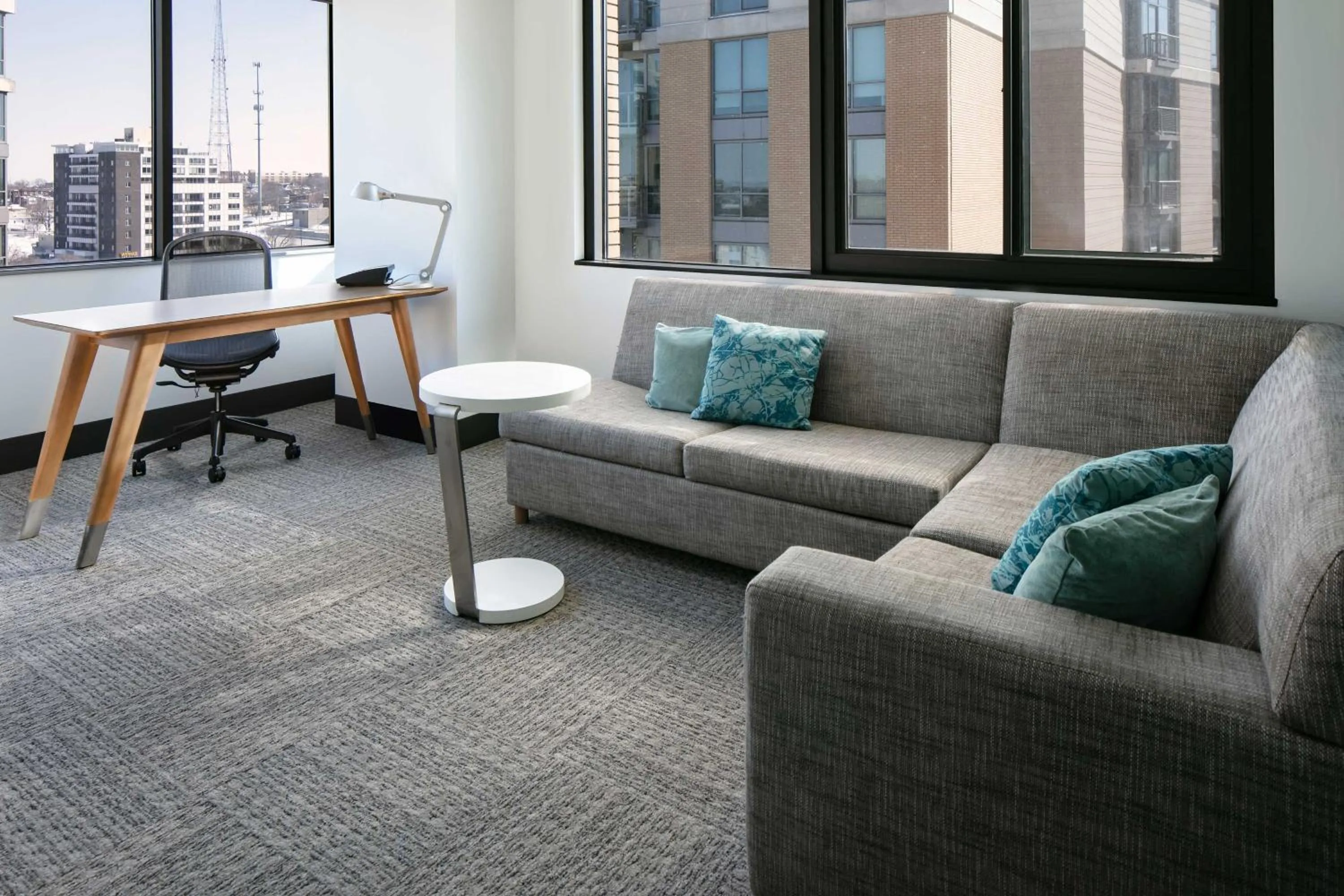 Bedroom in Element Omaha Midtown Crossing