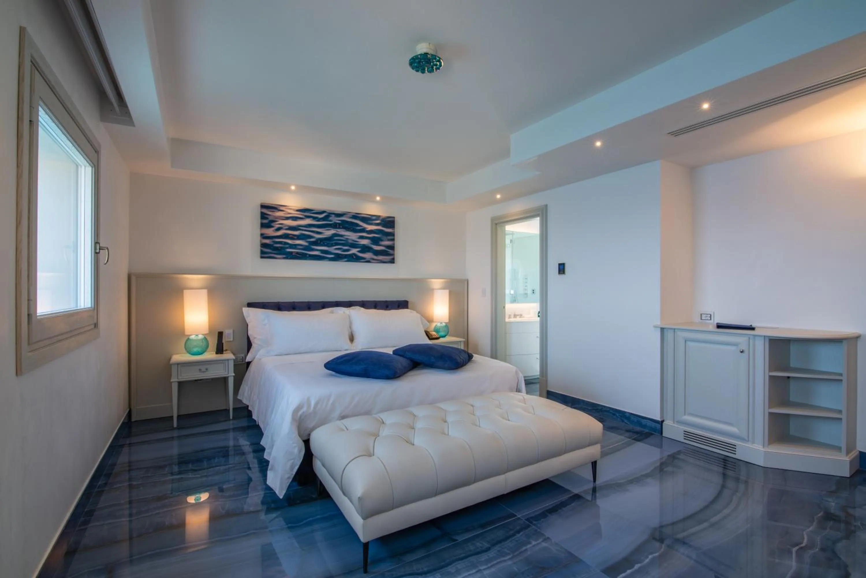 Bed in Hotel Grotta Palazzese