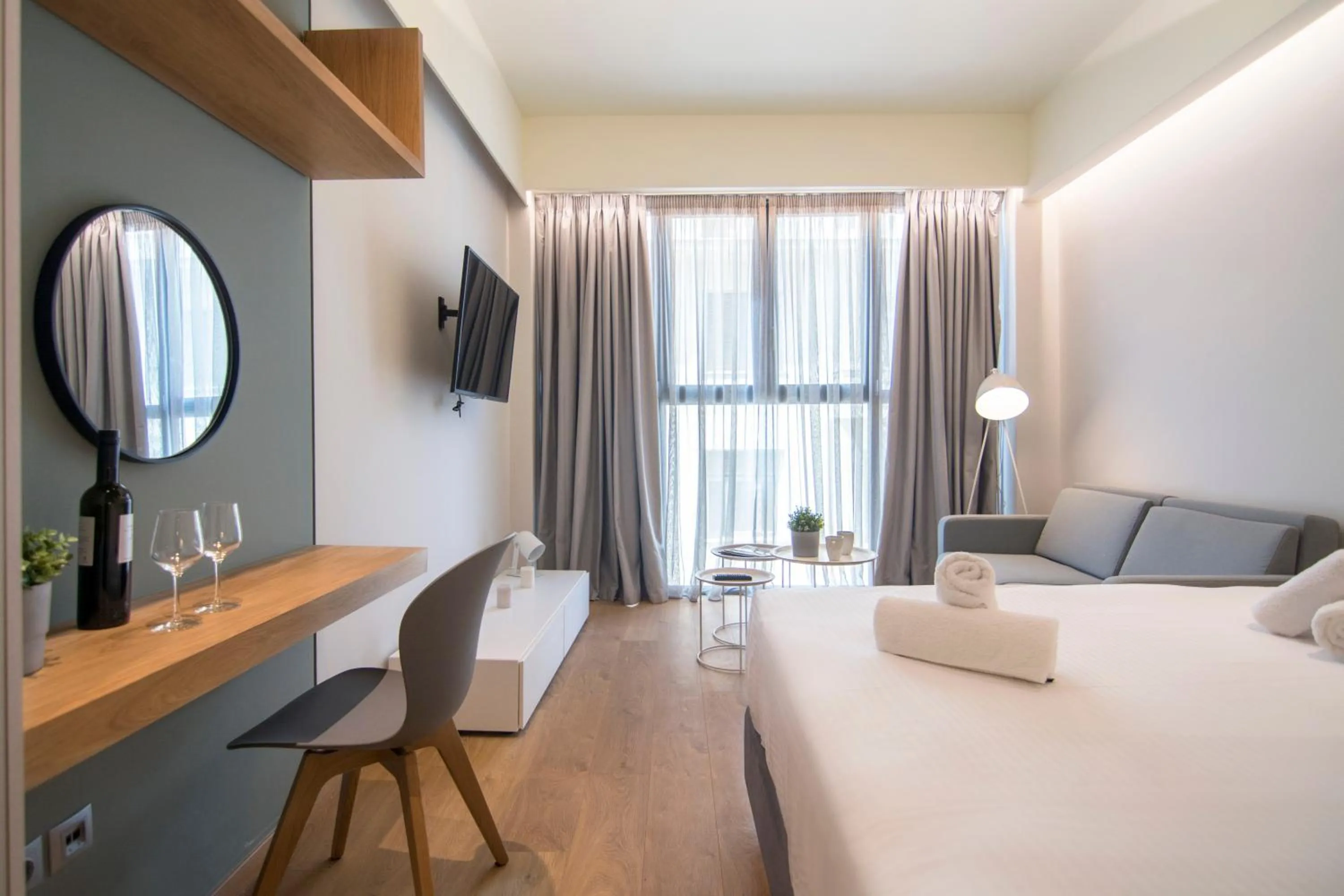 Photo of the whole room, Bed in Kolokotroni Lofts Syntagma