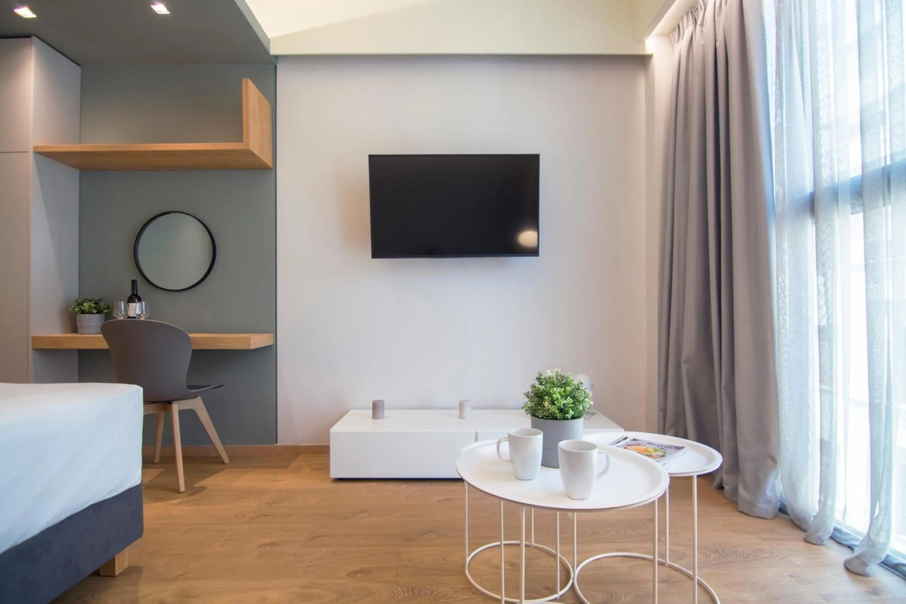 Living room, Bed in Kolokotroni Lofts Syntagma