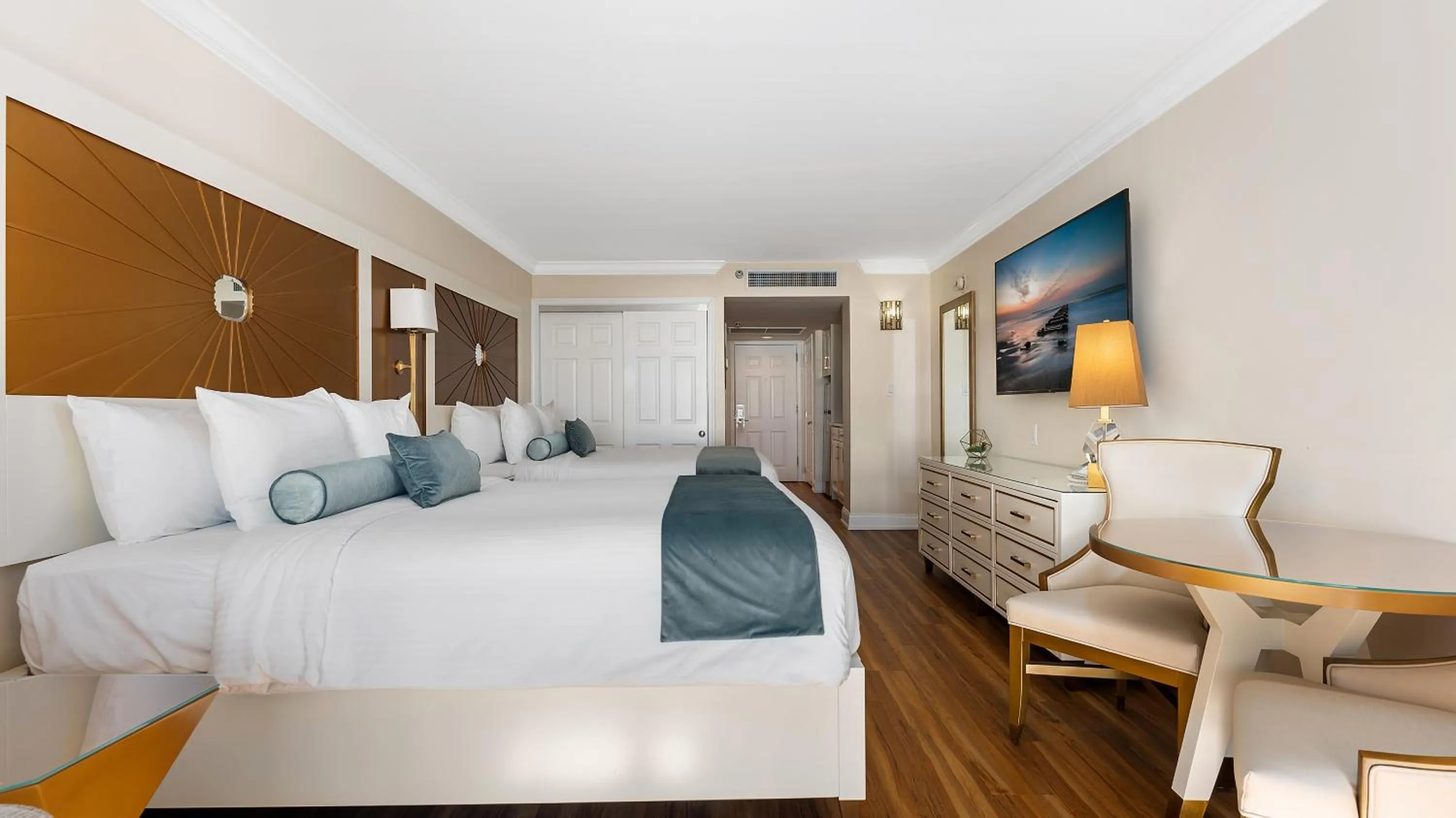 Bed in La Mer Beachfront Resort