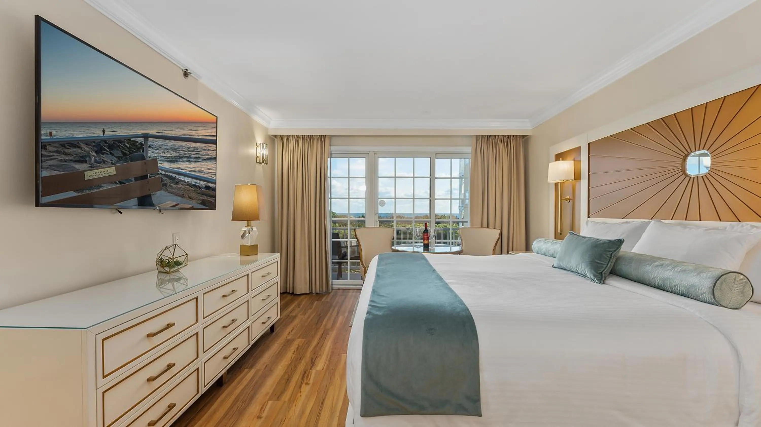 Bed in La Mer Beachfront Resort