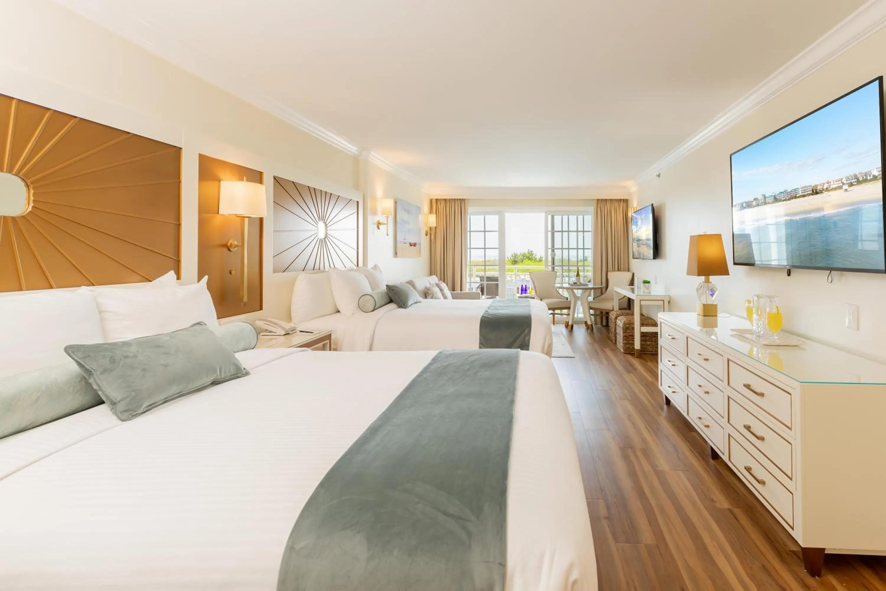 Bed in La Mer Beachfront Resort