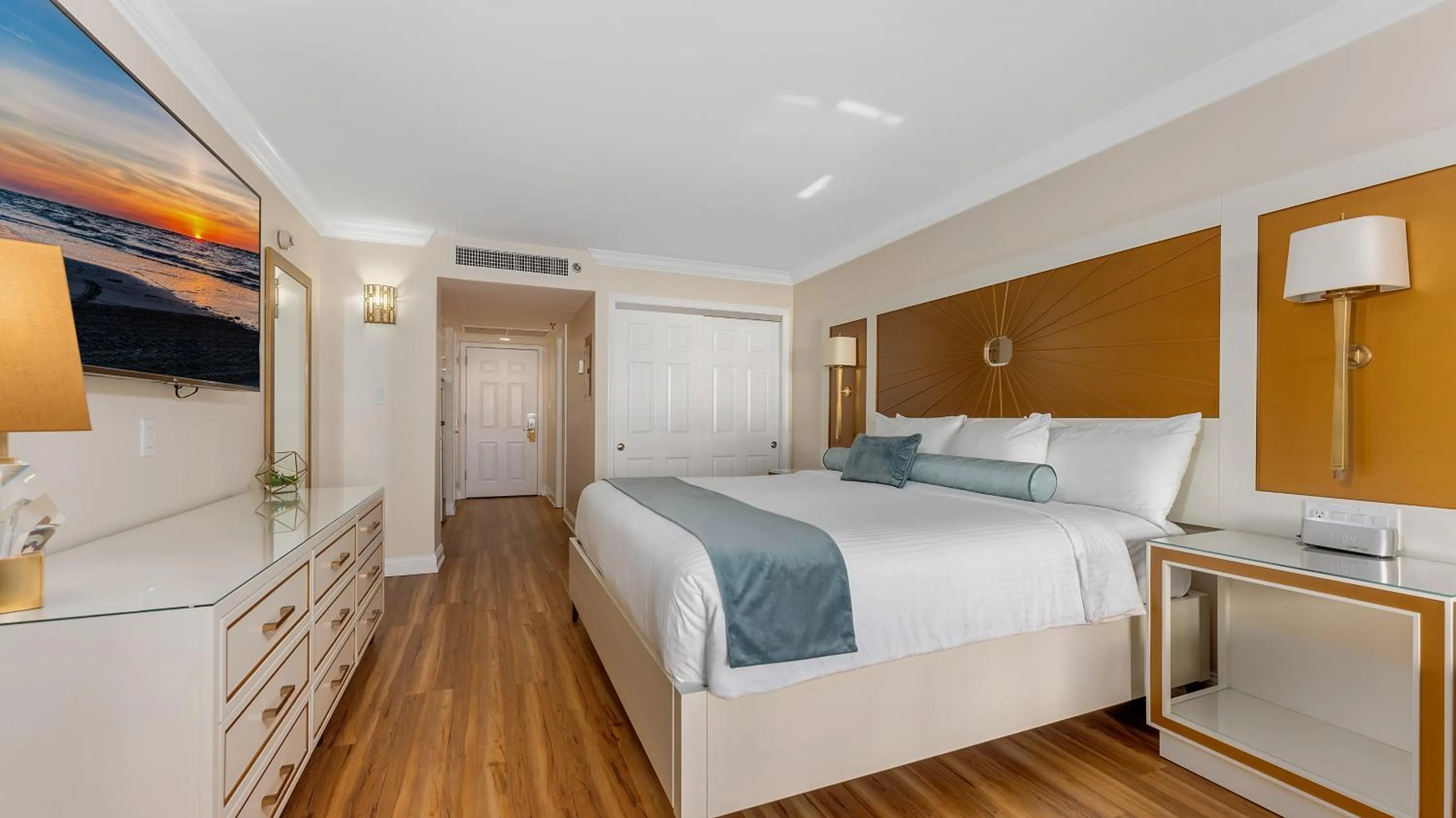 Bed in La Mer Beachfront Resort