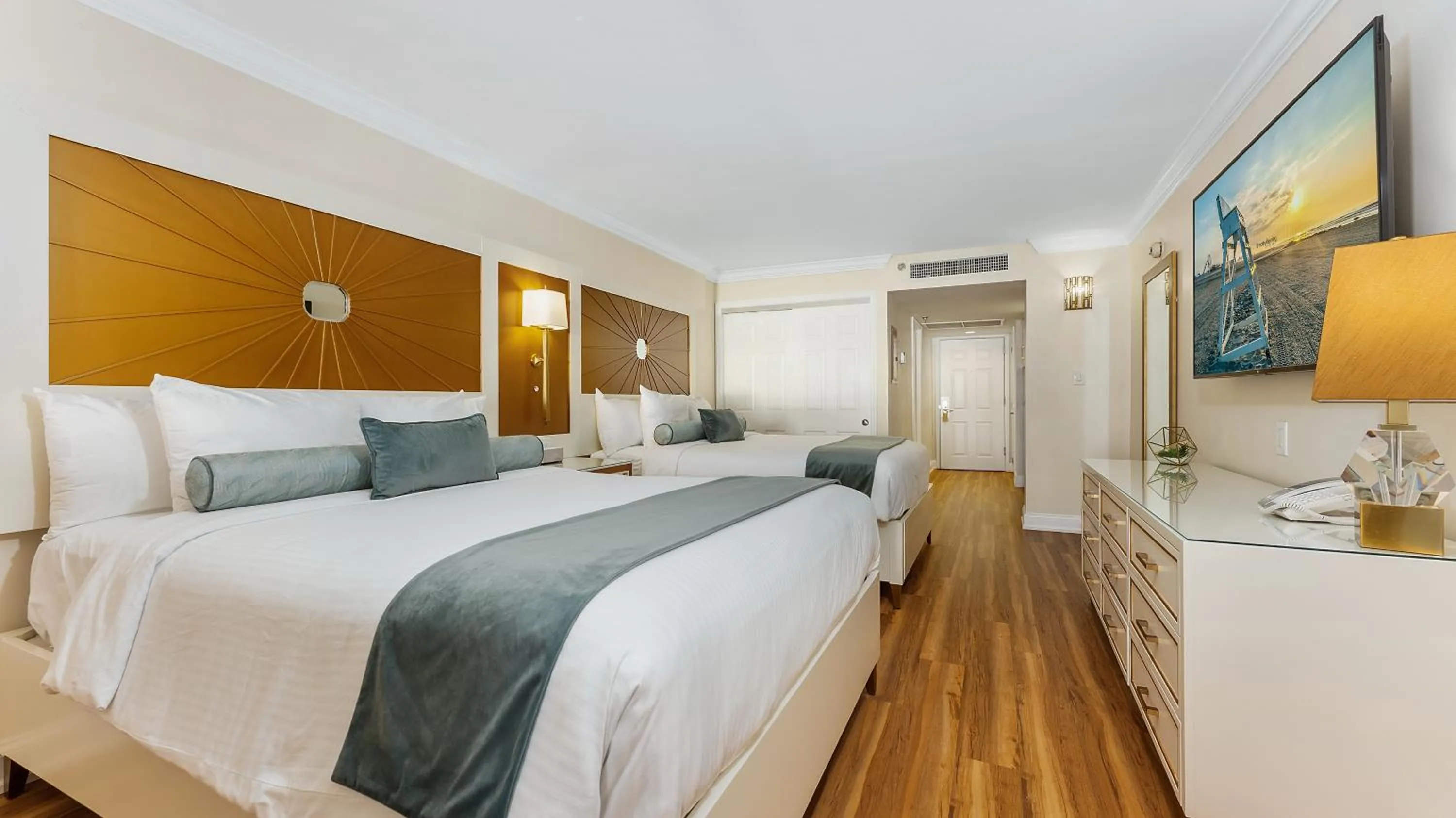 Bed in La Mer Beachfront Resort