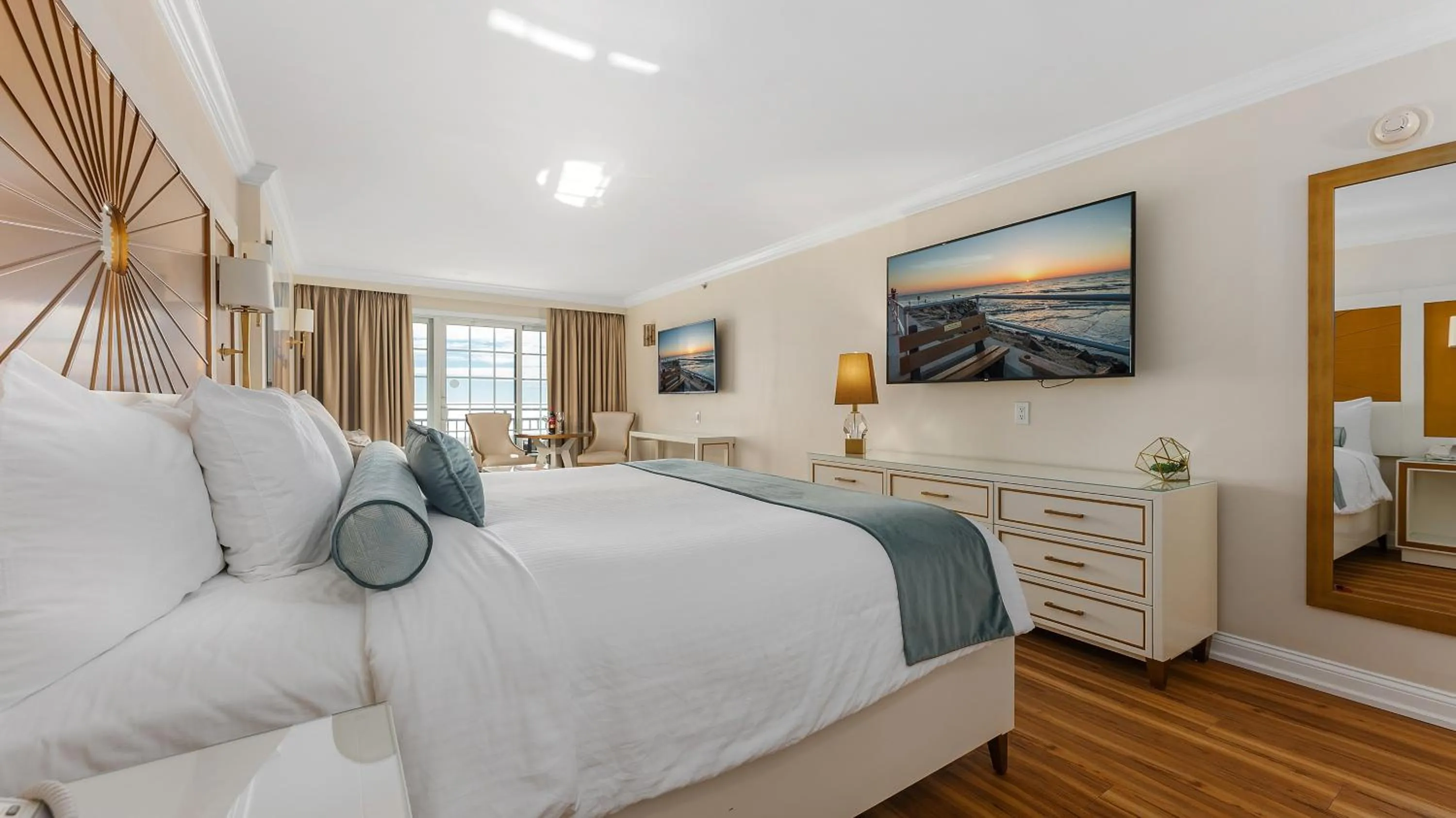 Bed in La Mer Beachfront Resort