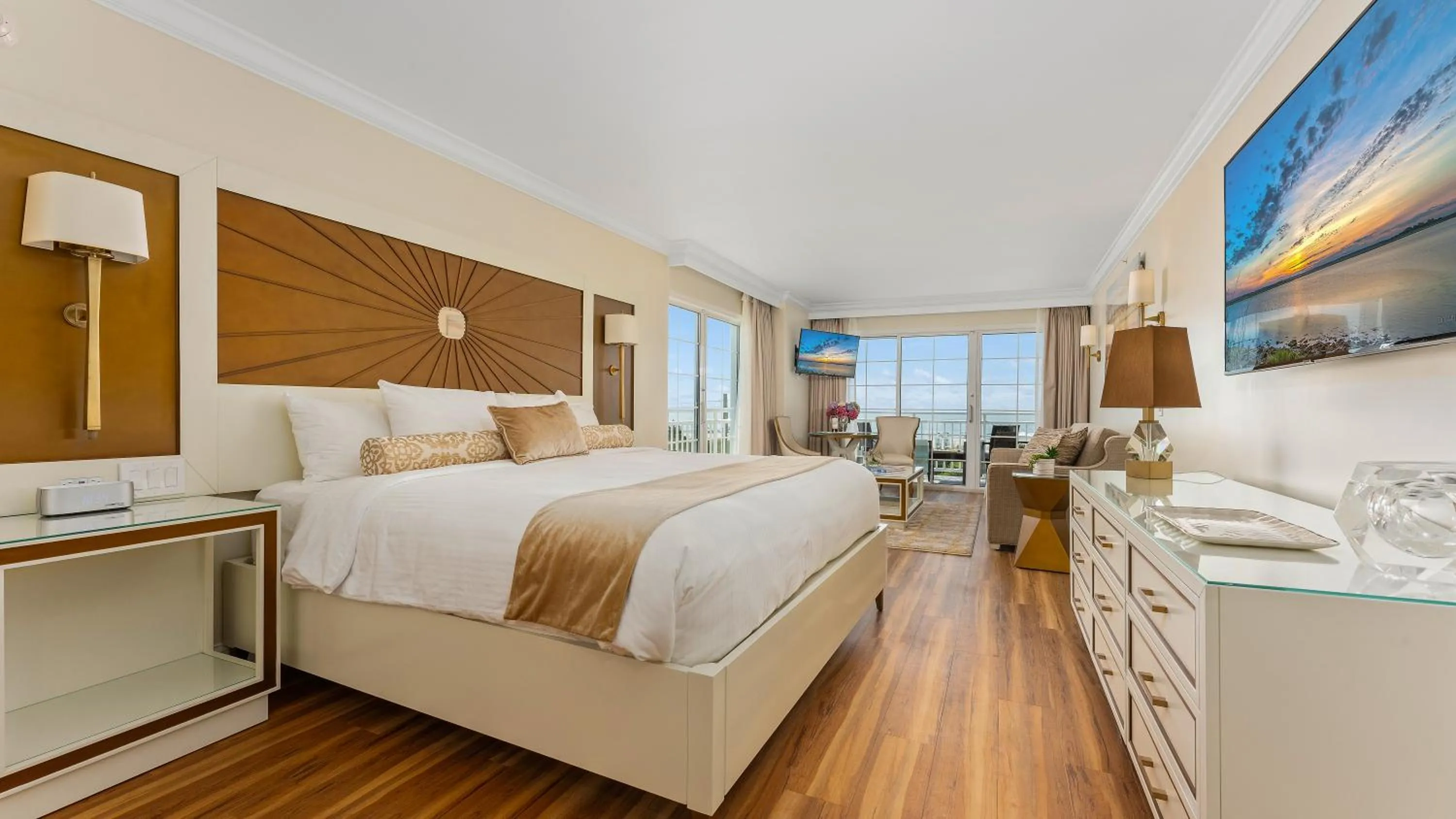 Bed in La Mer Beachfront Resort