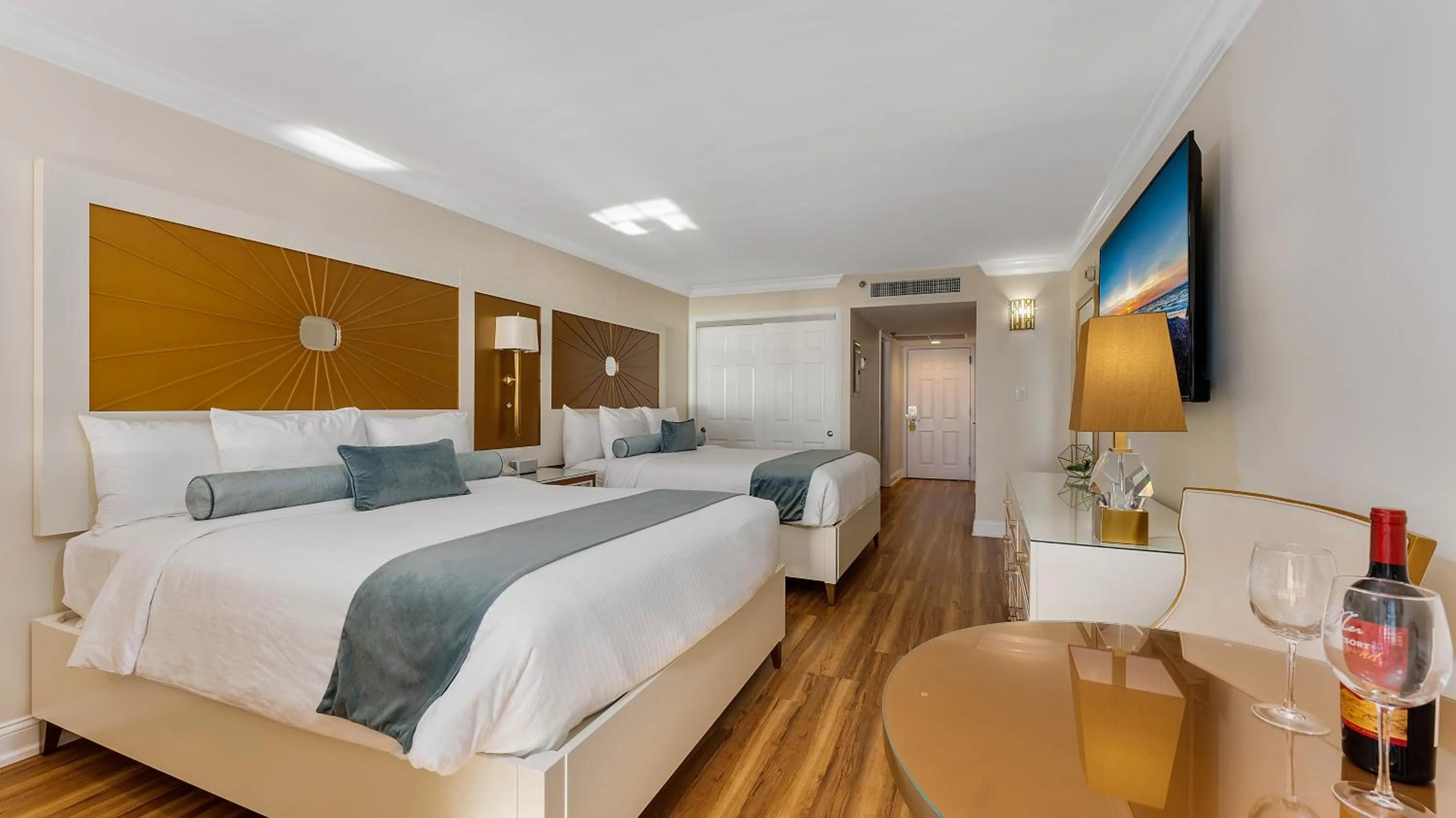 Bed in La Mer Beachfront Resort