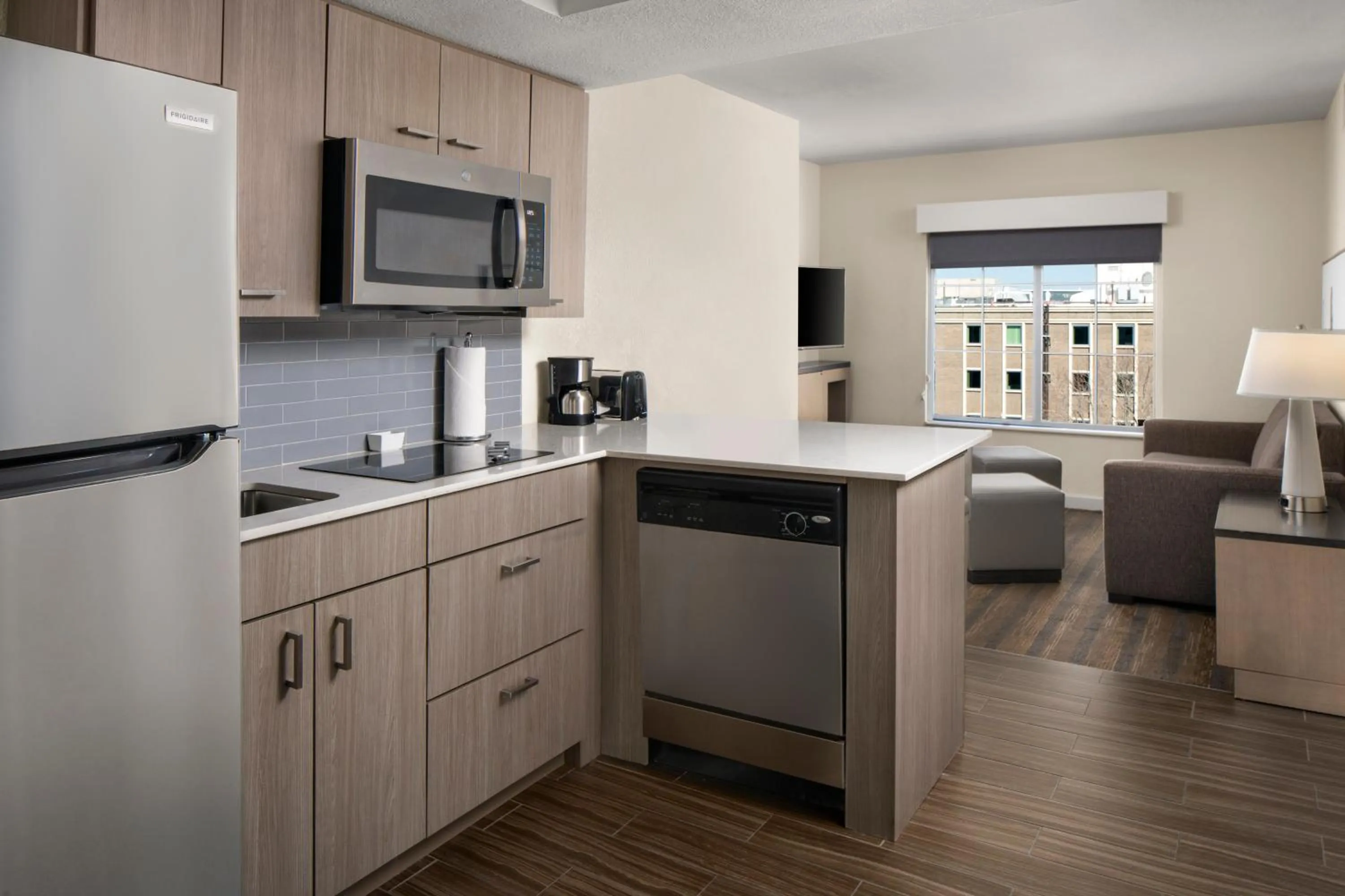 kitchen in Hyatt House Boston Waltham