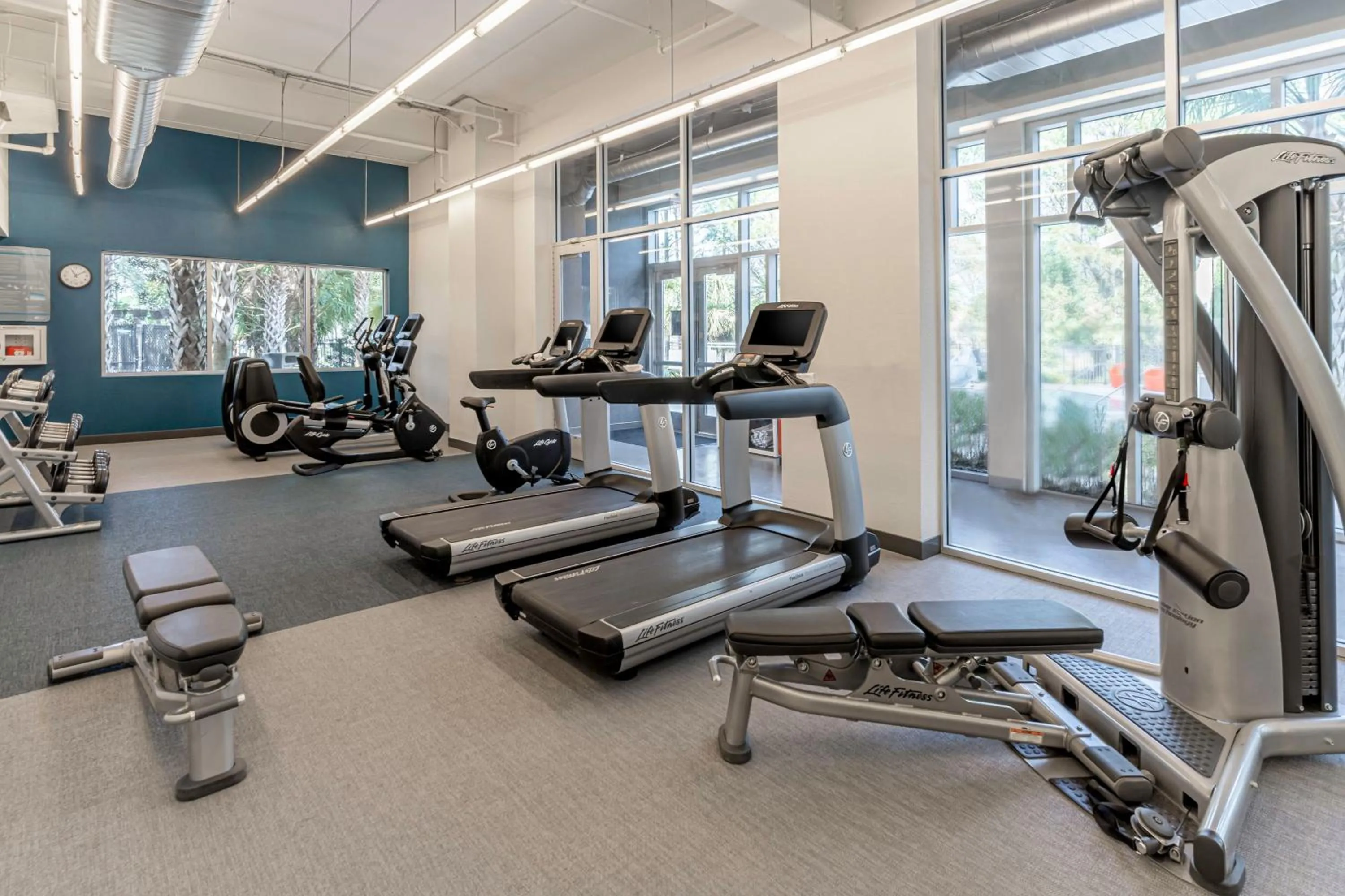 Fitness centre/facilities in Aloft Jacksonville Tapestry Park