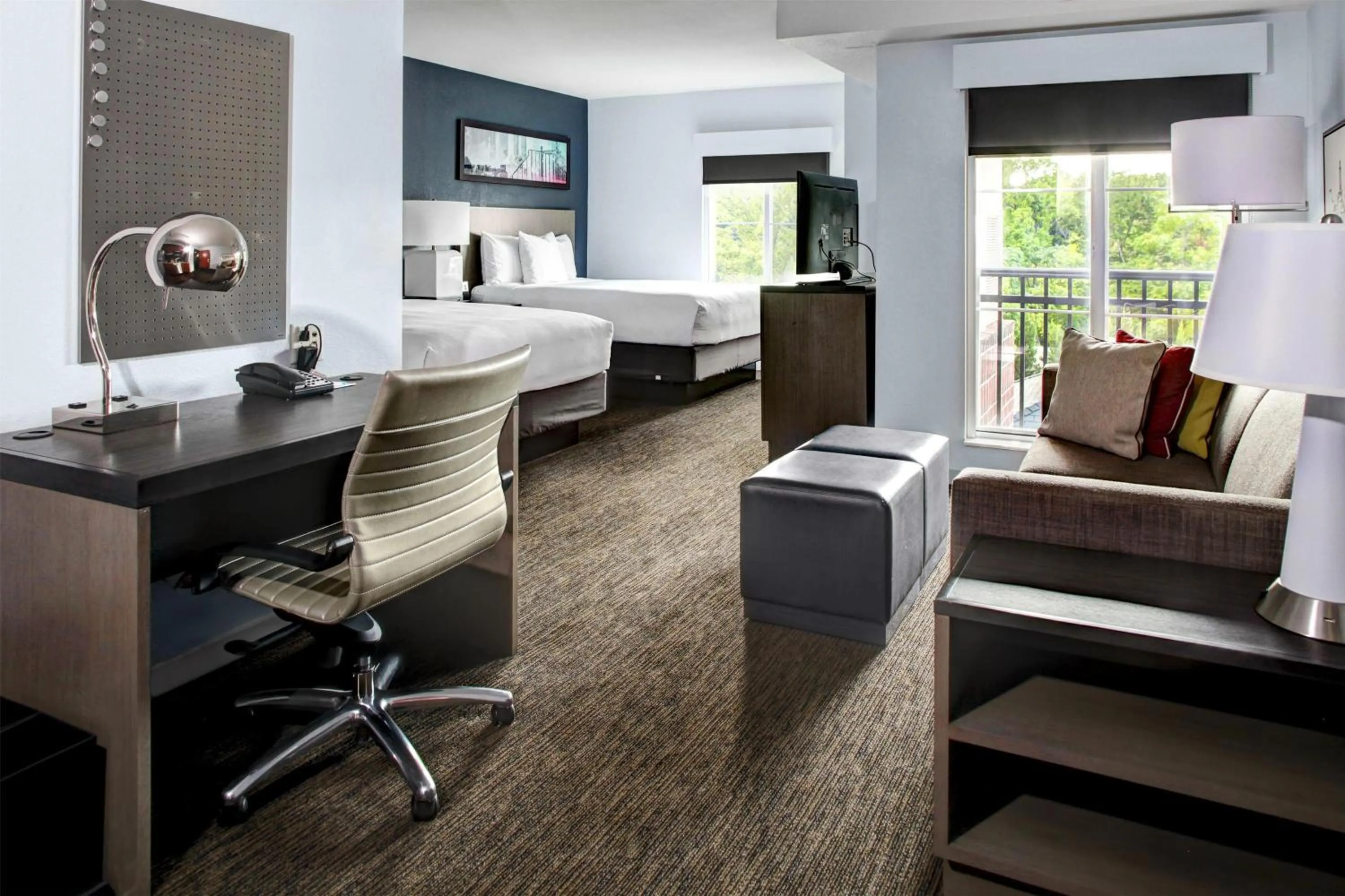 Photo of the whole room, Bed in Hyatt House Branchburg - Bridgewater