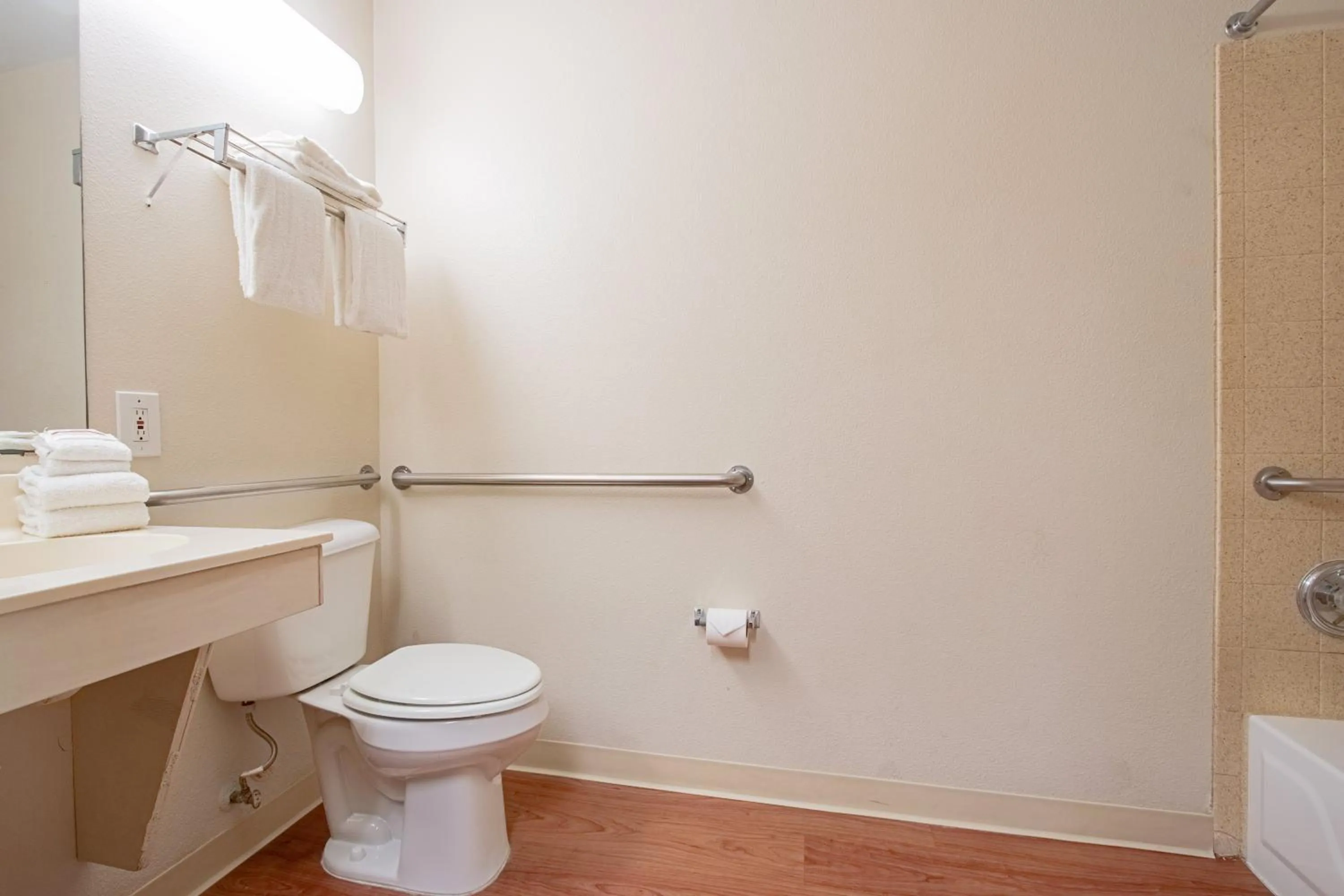 Bathroom in HomeTowne Studios by Red Roof Phoenix - Dunlap Ave