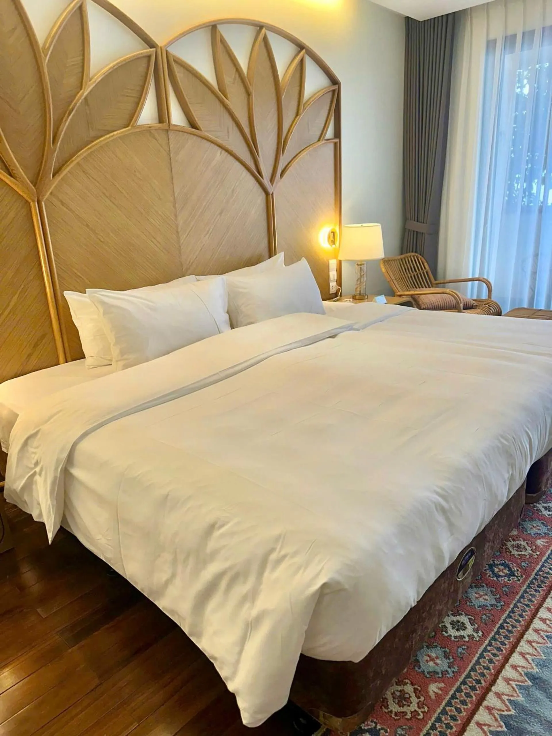 Bed in KK Sapa Hotel