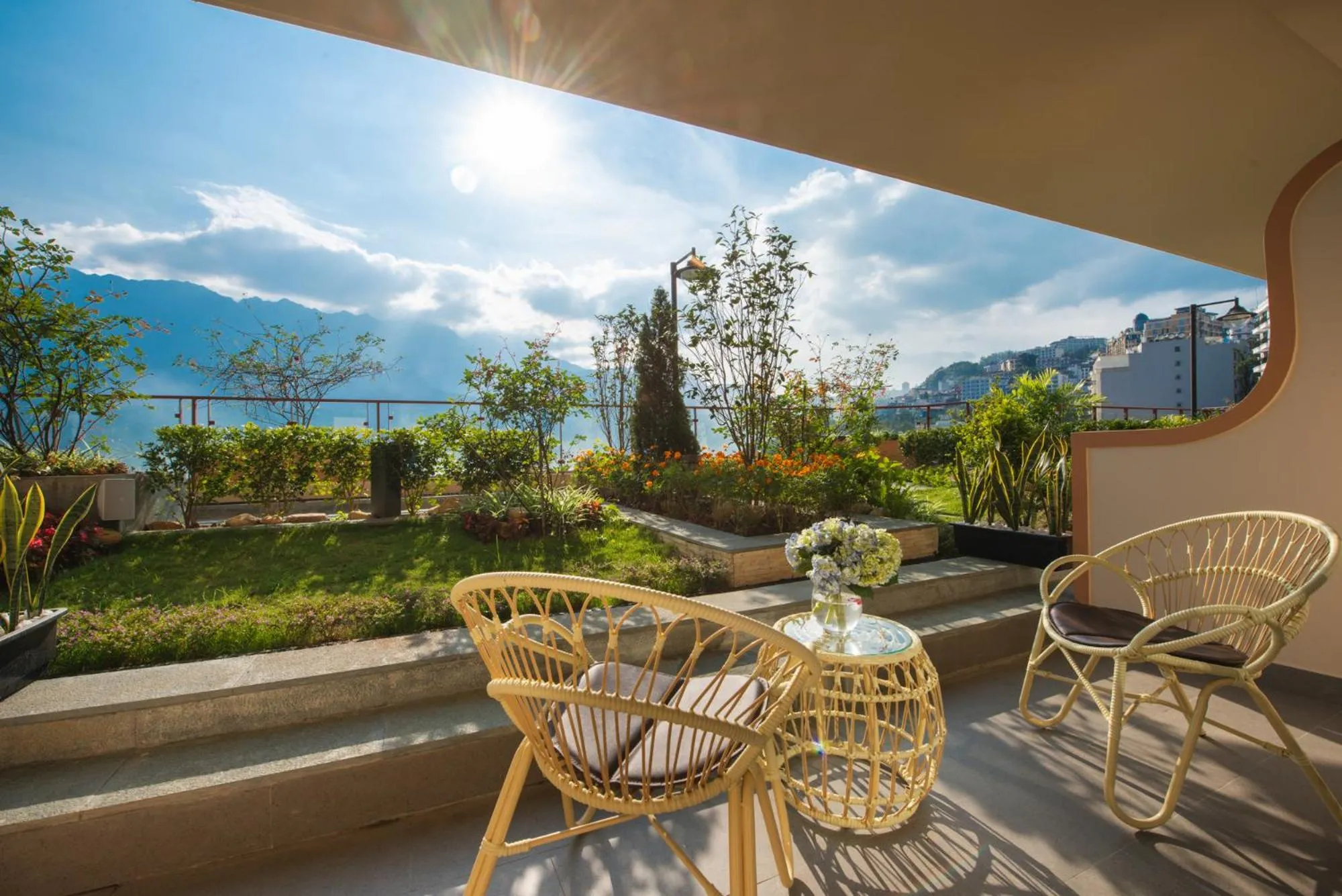 Garden in KK Sapa Hotel