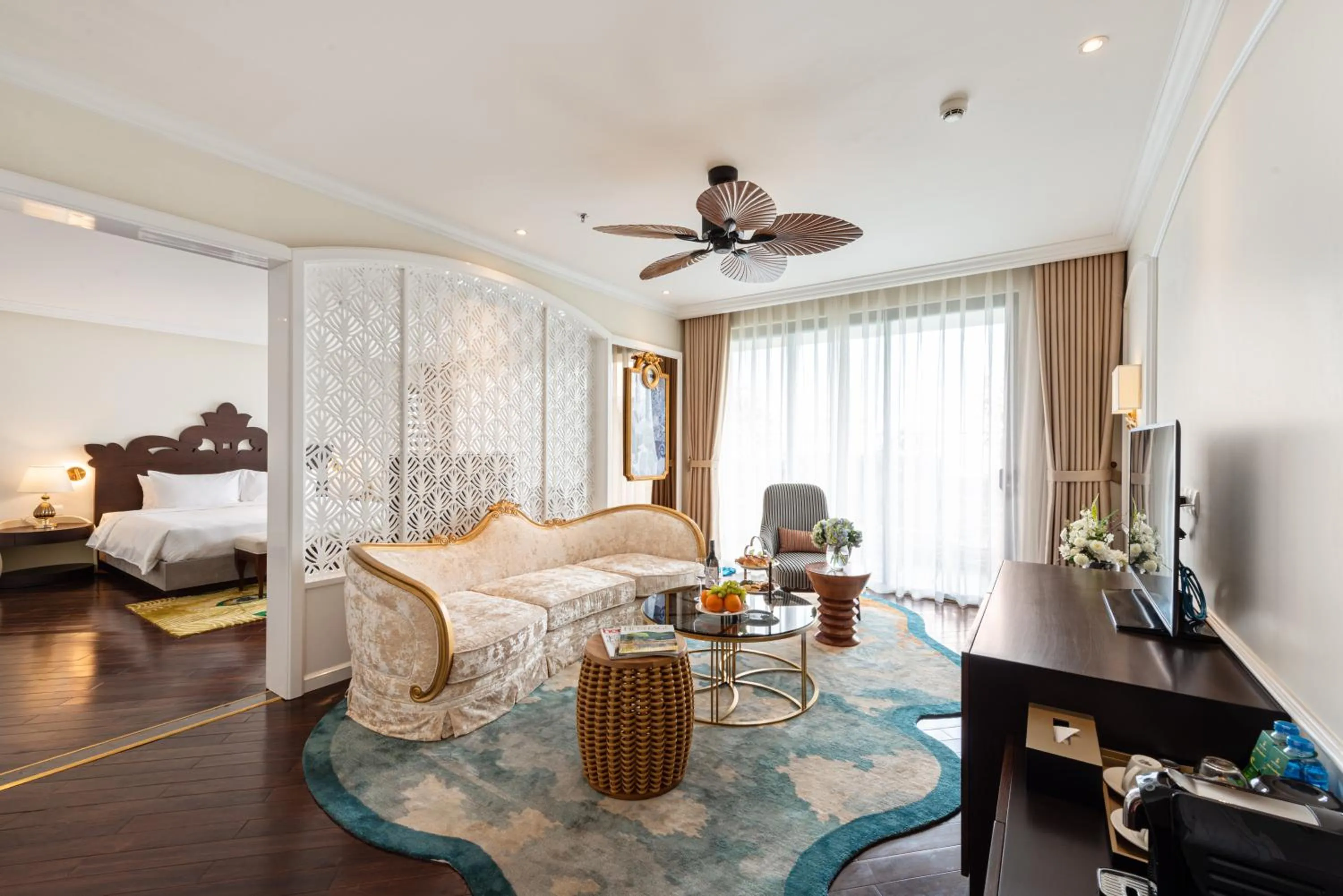 Living room, Bed in KK Sapa Hotel