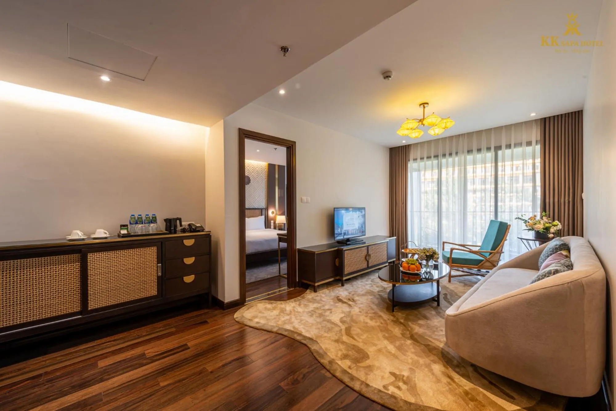 Communal lounge/ TV room in KK Sapa Hotel