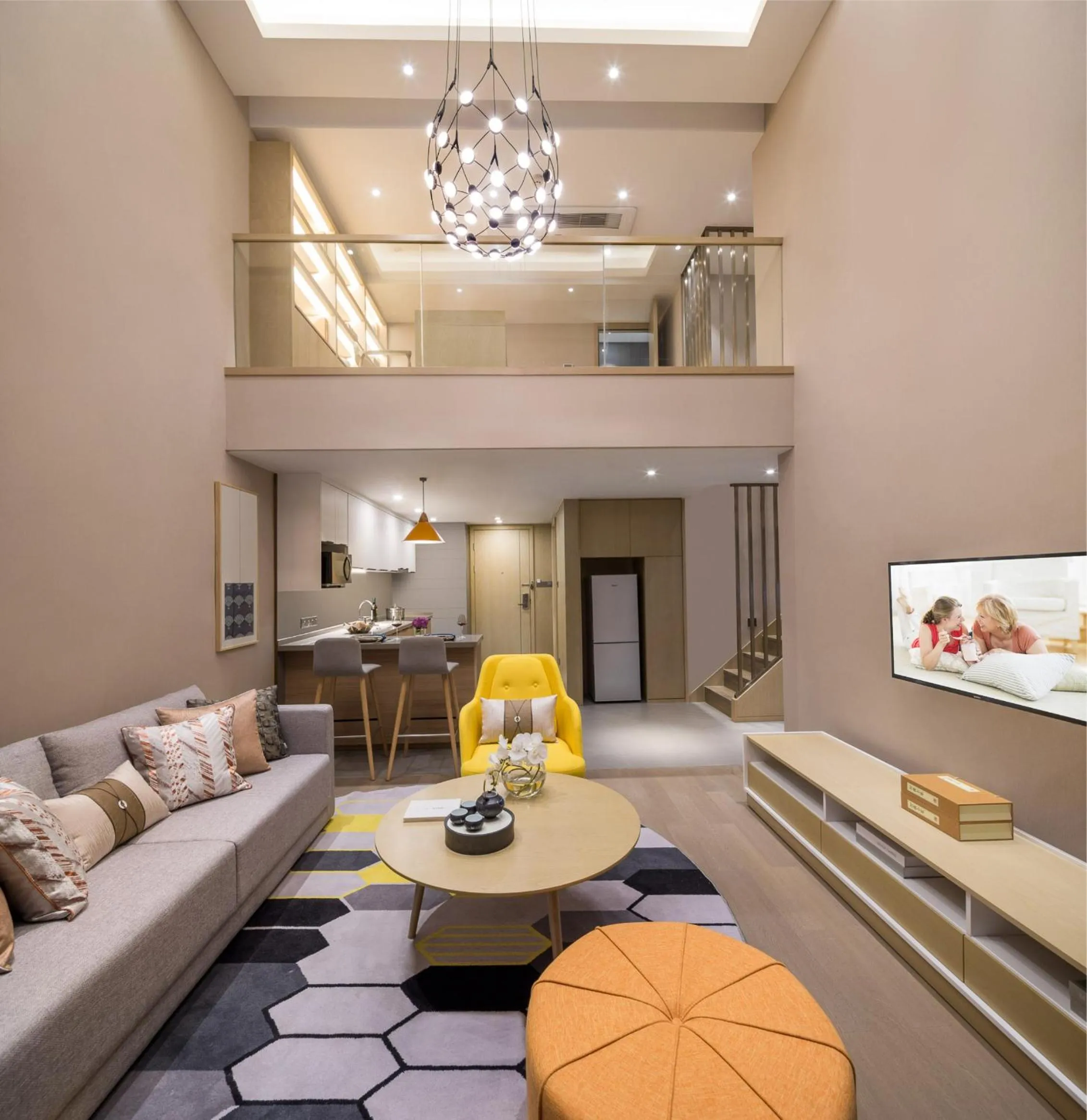 Living room in Citadines Keqiao Shaoxing