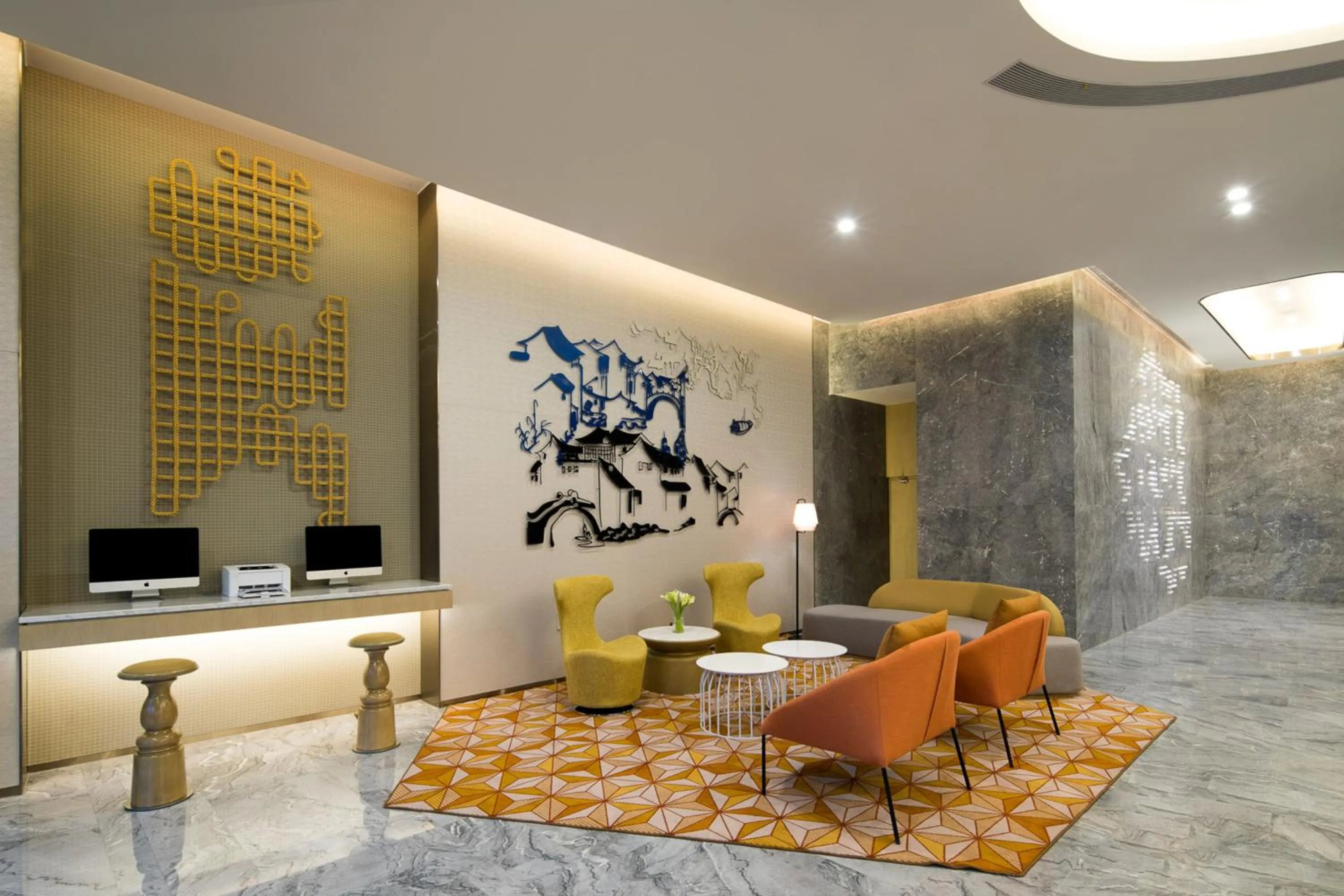 Lobby or reception in Citadines Keqiao Shaoxing