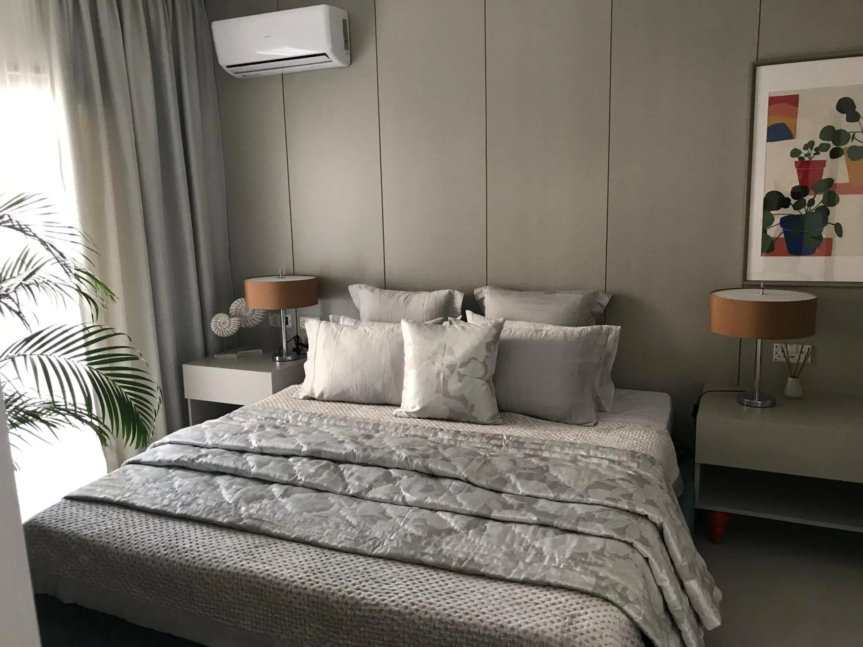 Bed in Levante Holiday Apartments